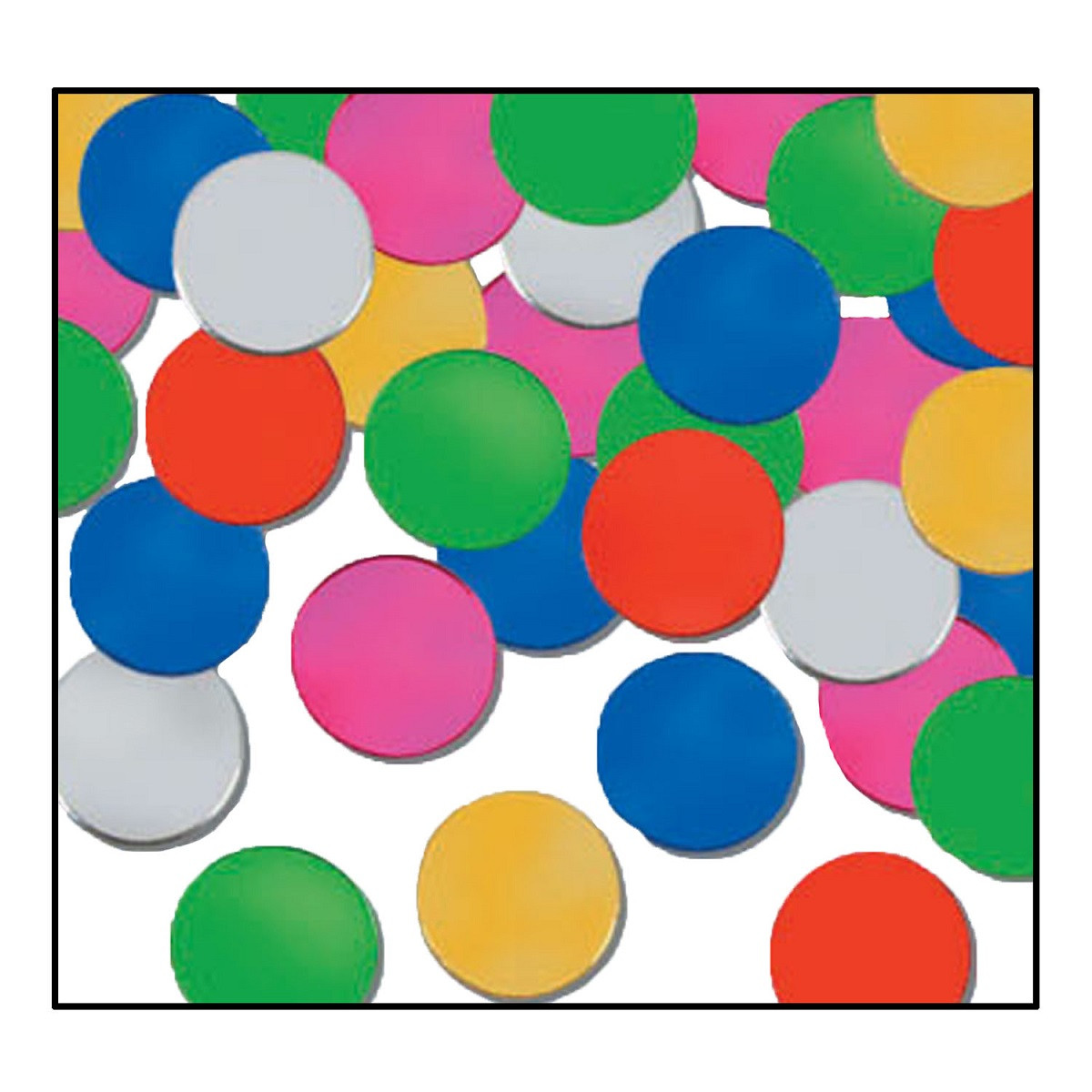 Club Pack of 12 MultiColor Dot Confetti Bags 1 oz. Christmas Central