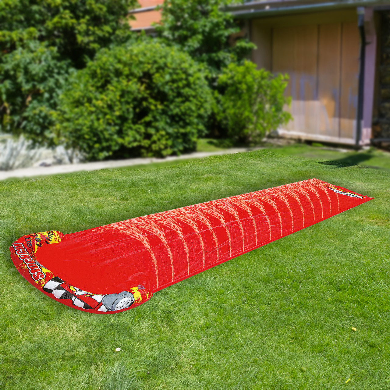 Inflatable Race Car Themed Water Slide - 16.5' - Red | Christmas Central