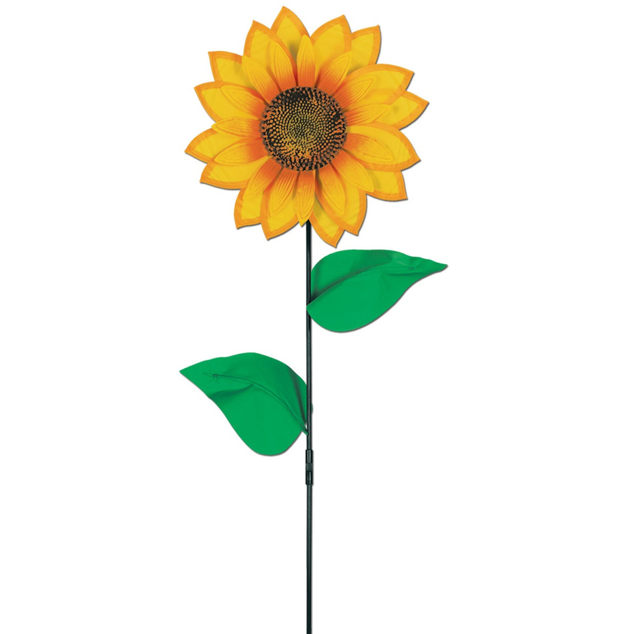 Pack Of 6 Vibrant Yellow Sunflower Wind Wheel Summer Yard