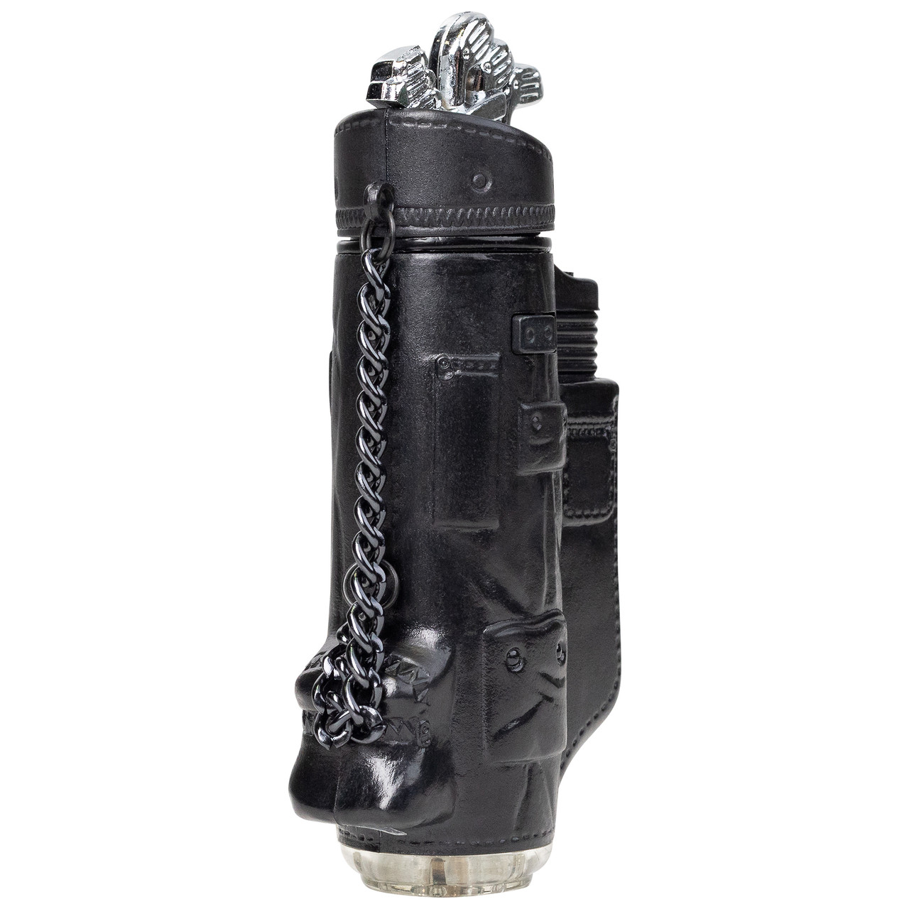 cigarette golf bag Black & Silver Blow Torch Refillable Versatile Lighter in Gift Box Lok technology Royce Leather Clip On Golf