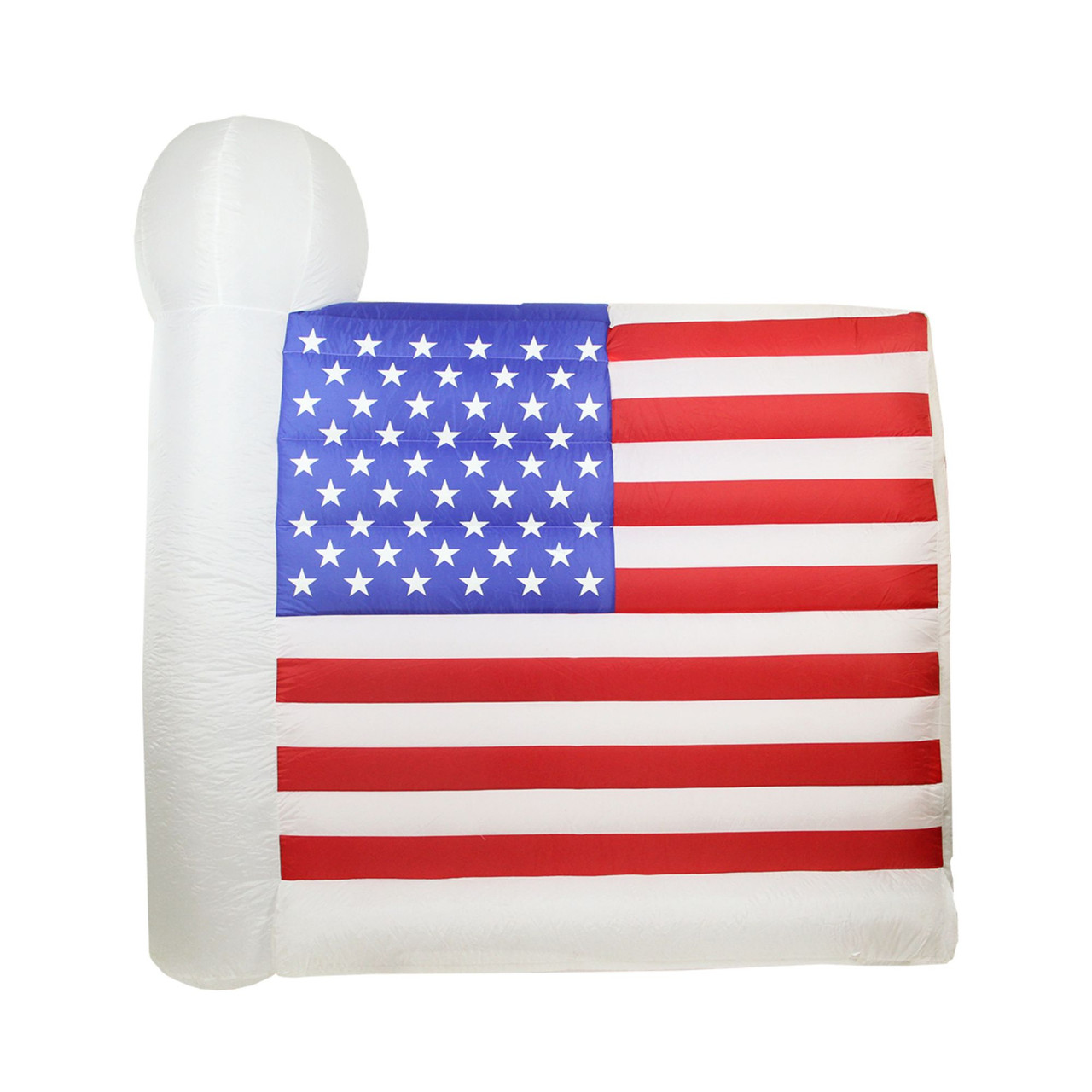 5.5' Pre-Lit Inflatable American Flag Outdoor Decoration | Christmas ...