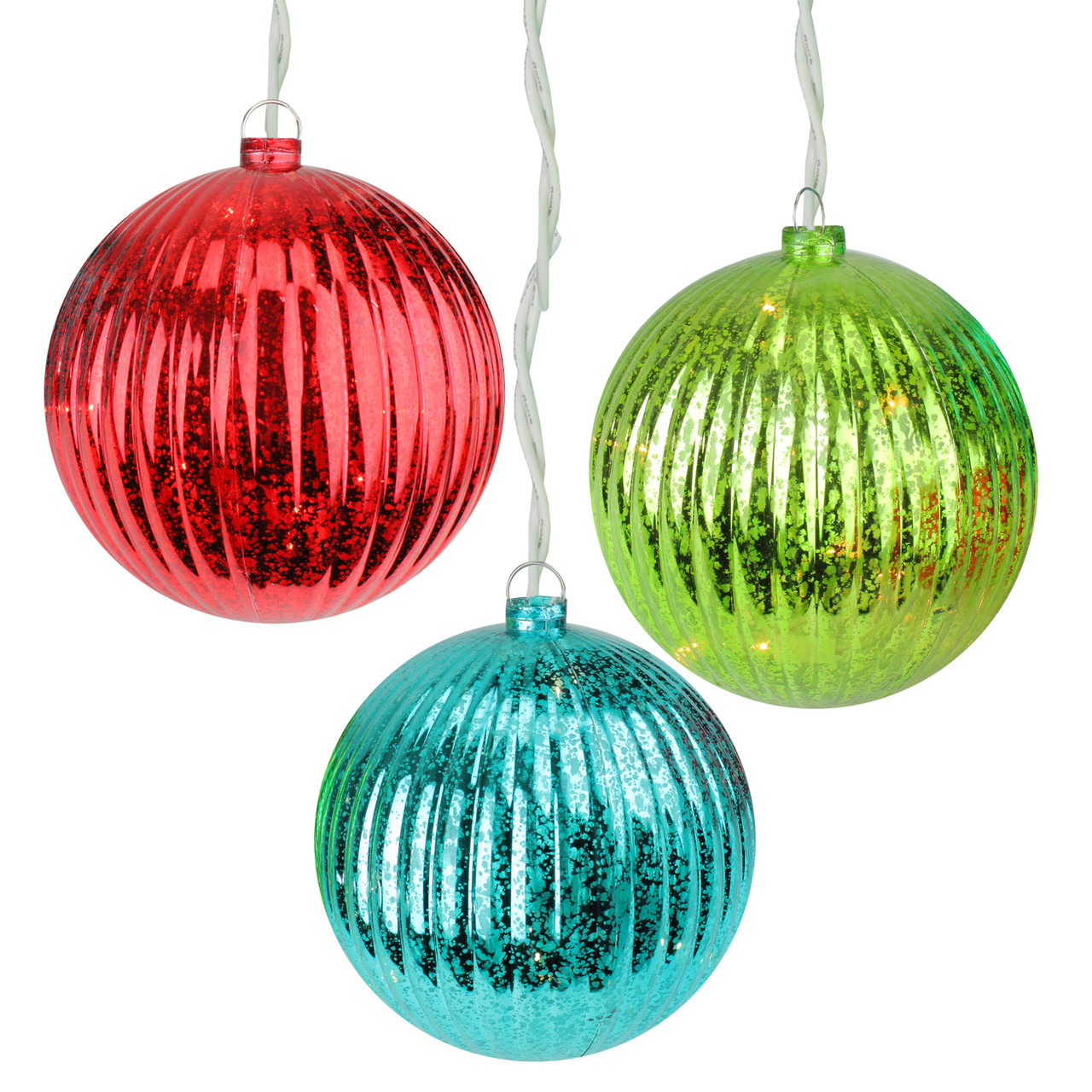 clear colored christmas balls