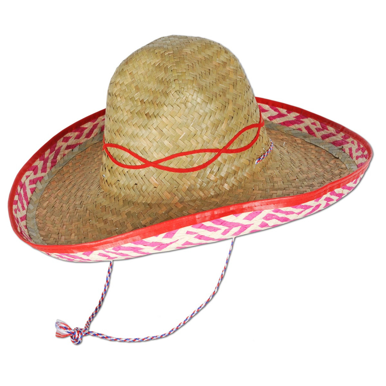 Mexican Sombrero Hat Straw Sombrero Hat for Cinco De Mayo Party Mexican Hat Mexican  Theme Party Decorations - 2 Pack 