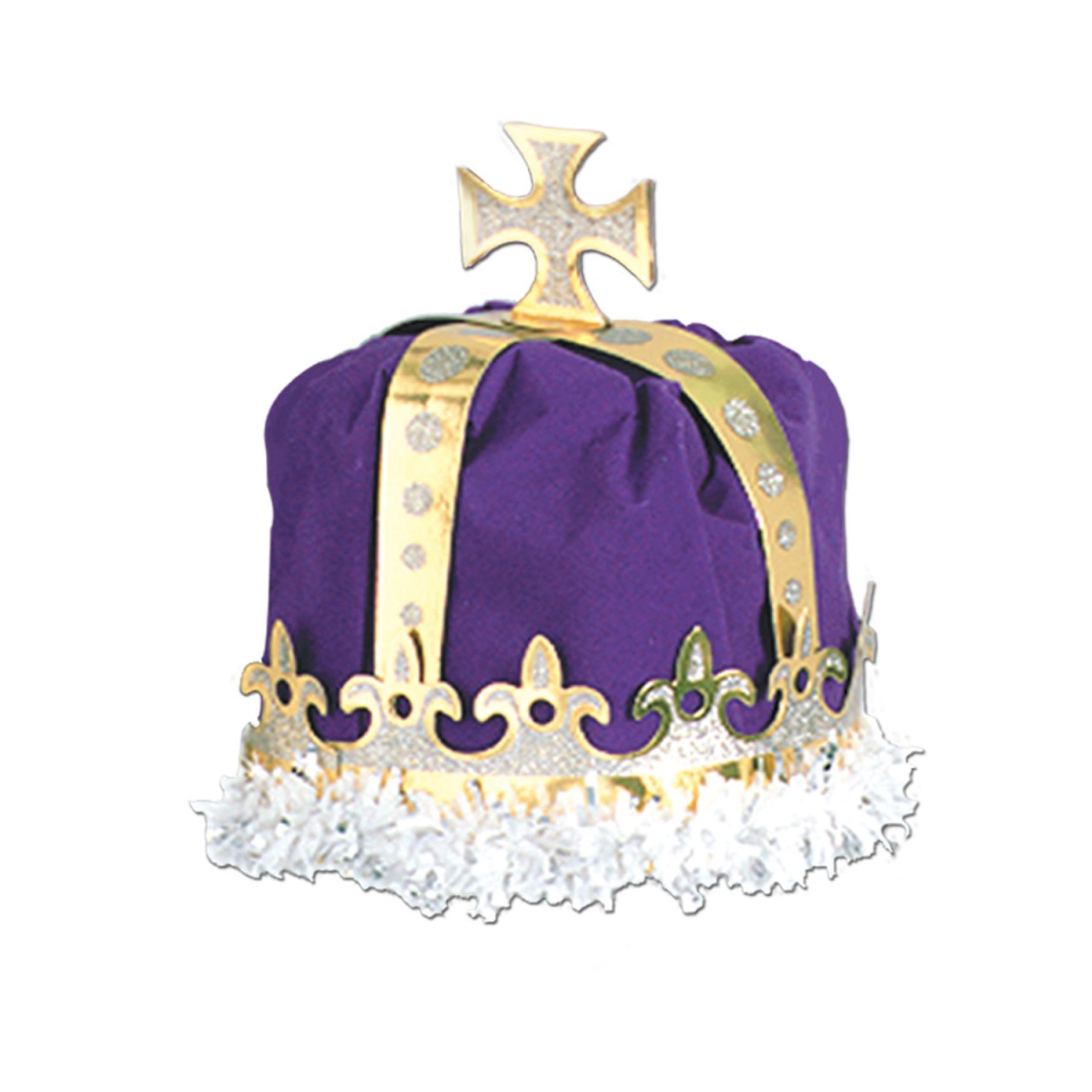 Club Pack of Purple Royal King's Crown Party Hats