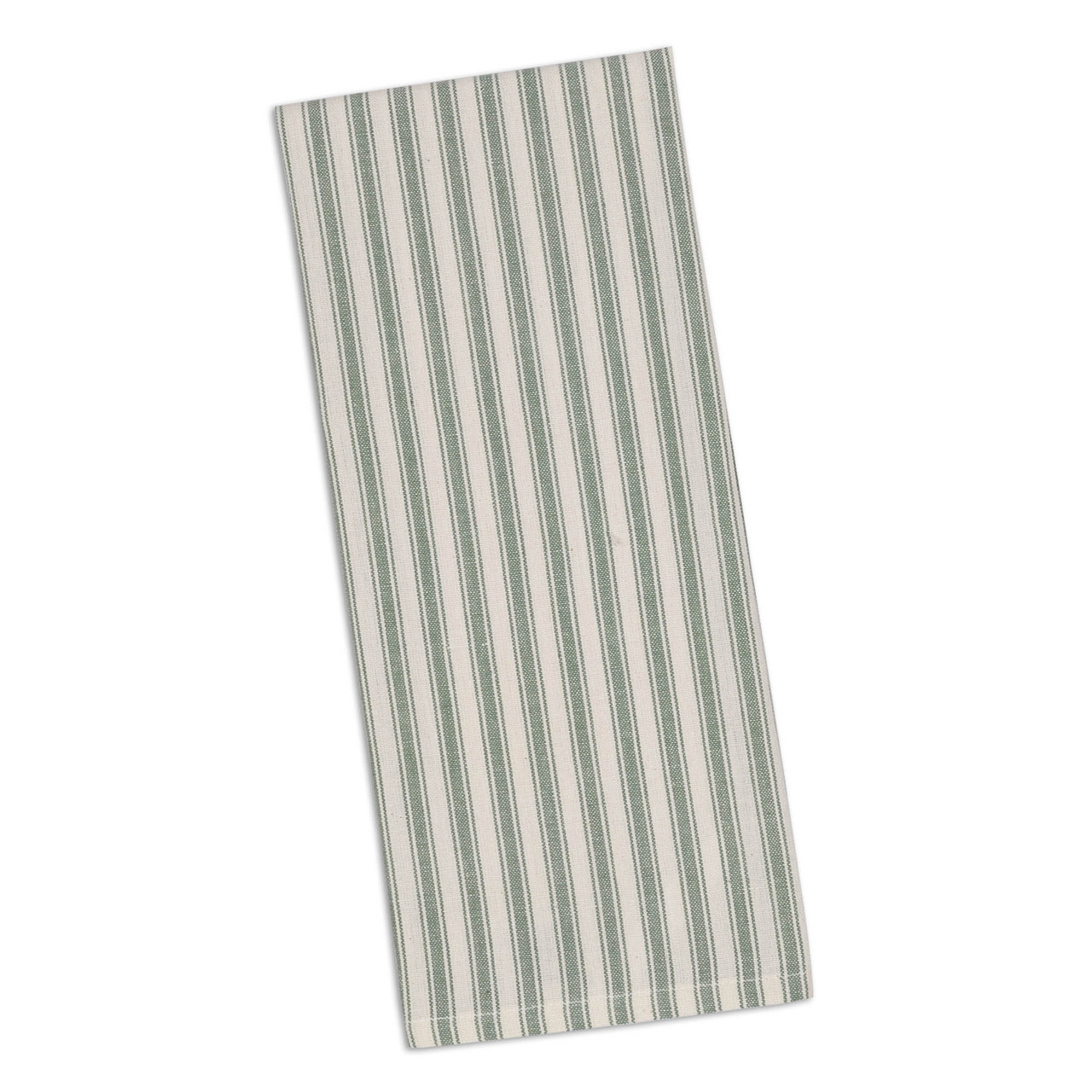 Set of 4 Sage Green and White Checkered Rectangular Dish Towels 28