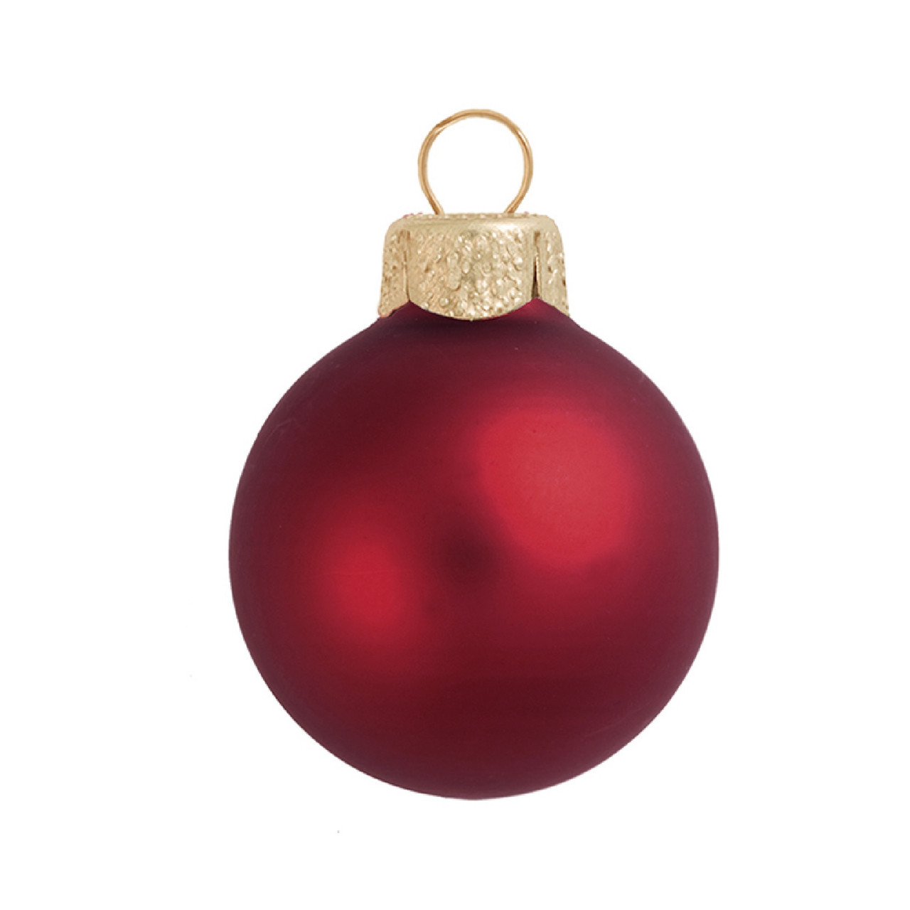 Matte Finish Glass Christmas Ball Ornament - 7