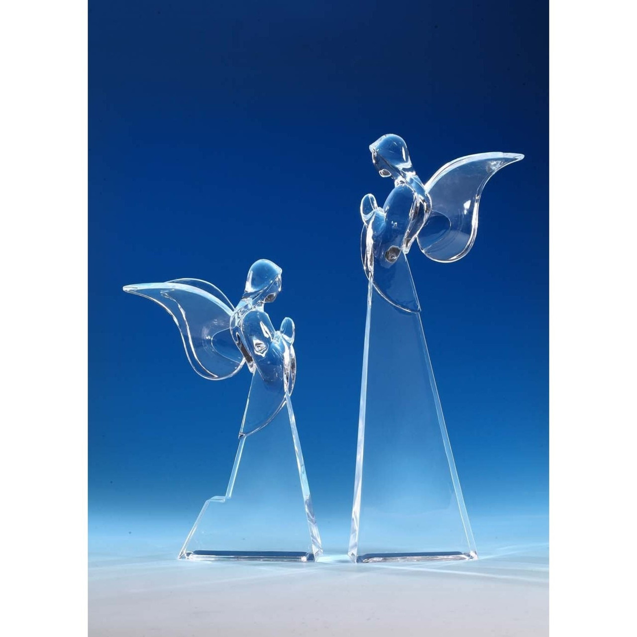 Pack Of 2 Icy Crystal Decorative Christmas Butterfly Angel