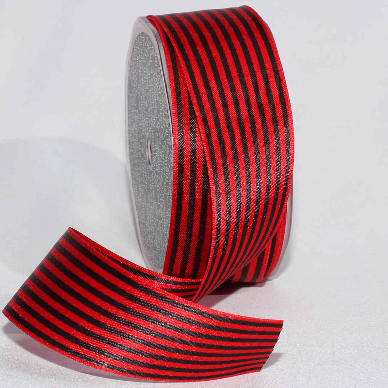 Red And White Striped Satin Wired Ribbon, 1.5 Inch Ribbon, 10 Yards, Craft  Ribbon, Wreath Ribbon