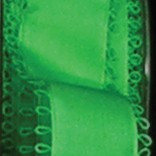 Emerald Green Pico Loop Edged Wired Craft Ribbon 1.5