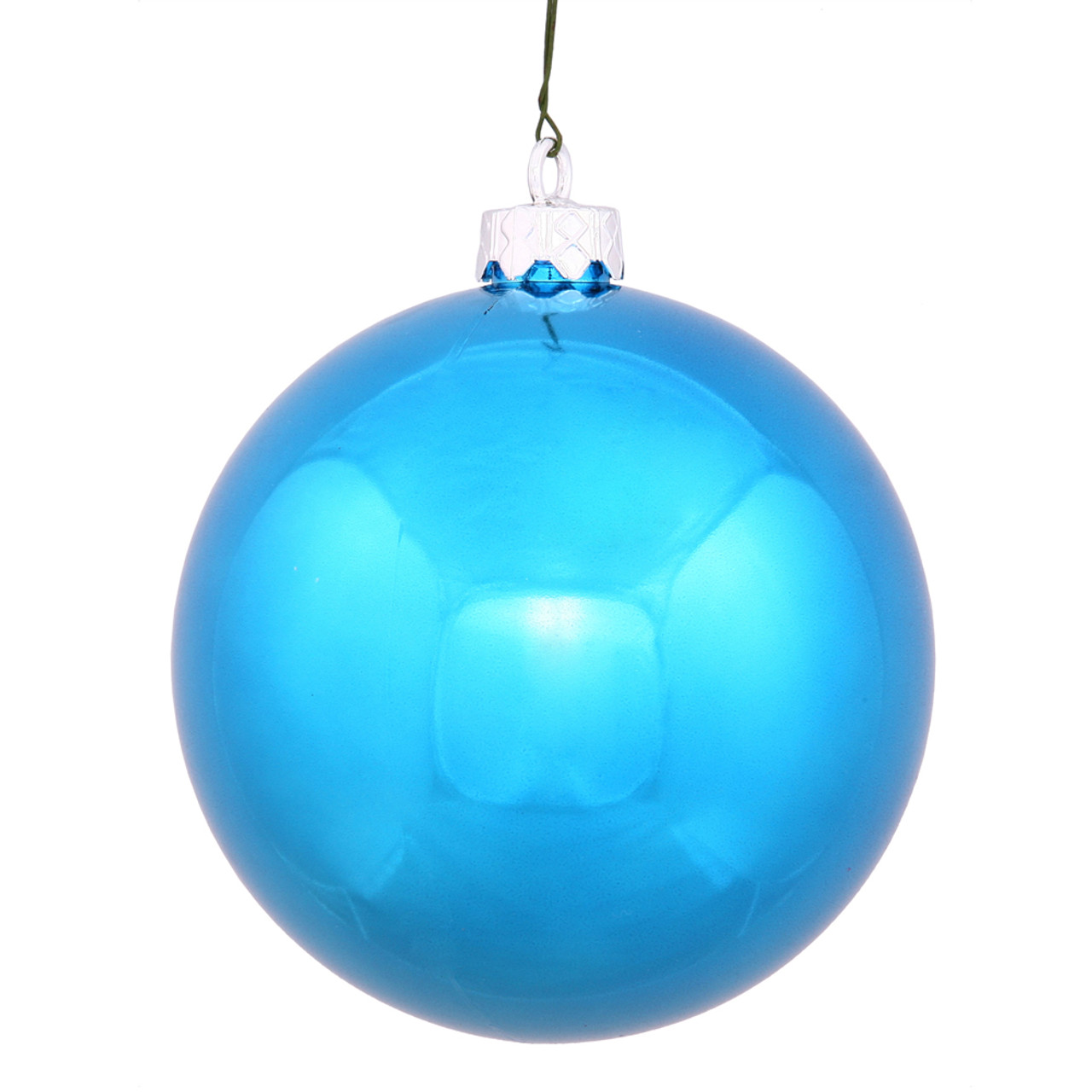 32ct. 3.5 Clear Iridescent Shatterproof Shiny Christmas Ball