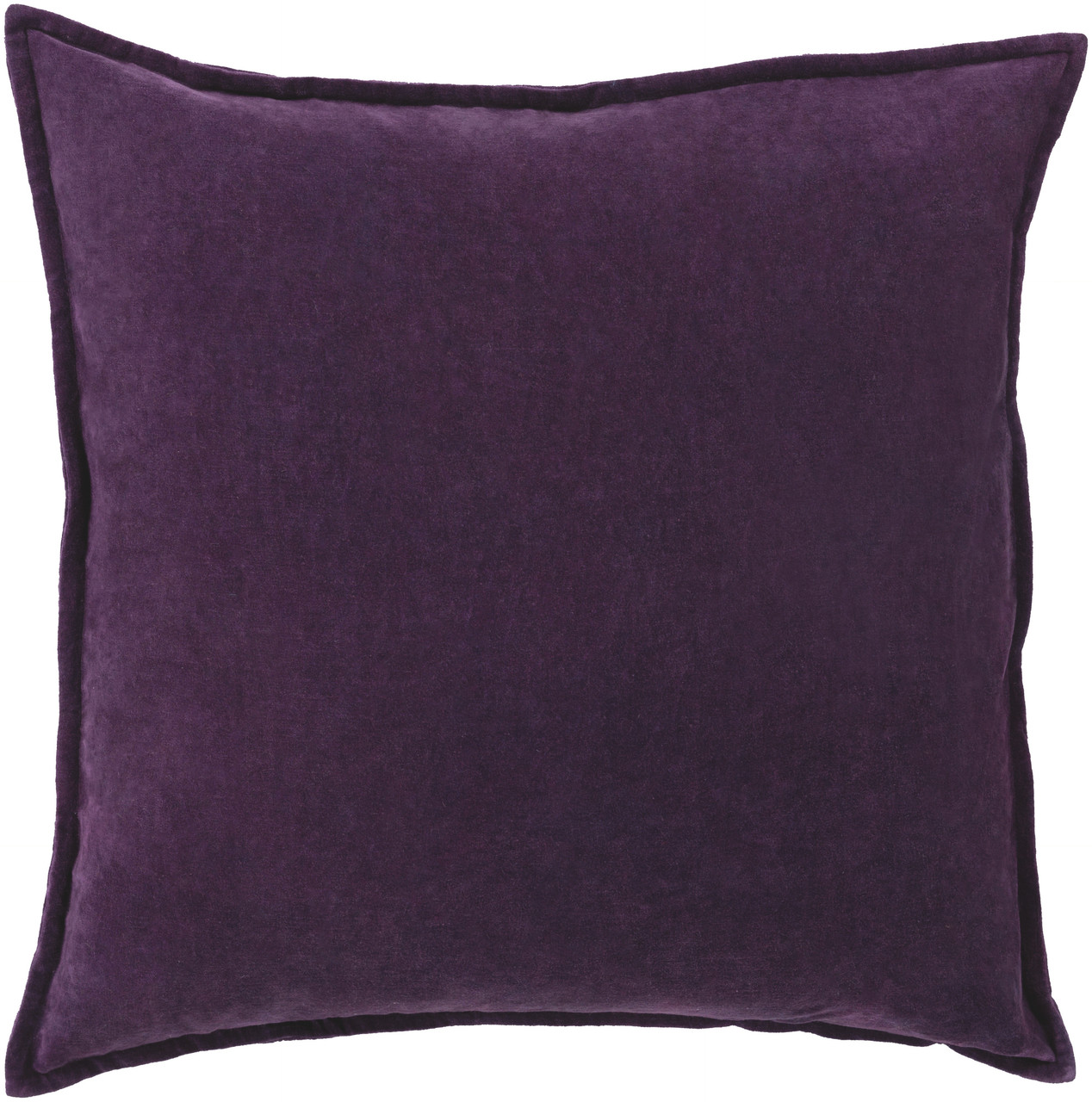 20 Calma Semplicita Eggplant Purple Decorative Square Throw