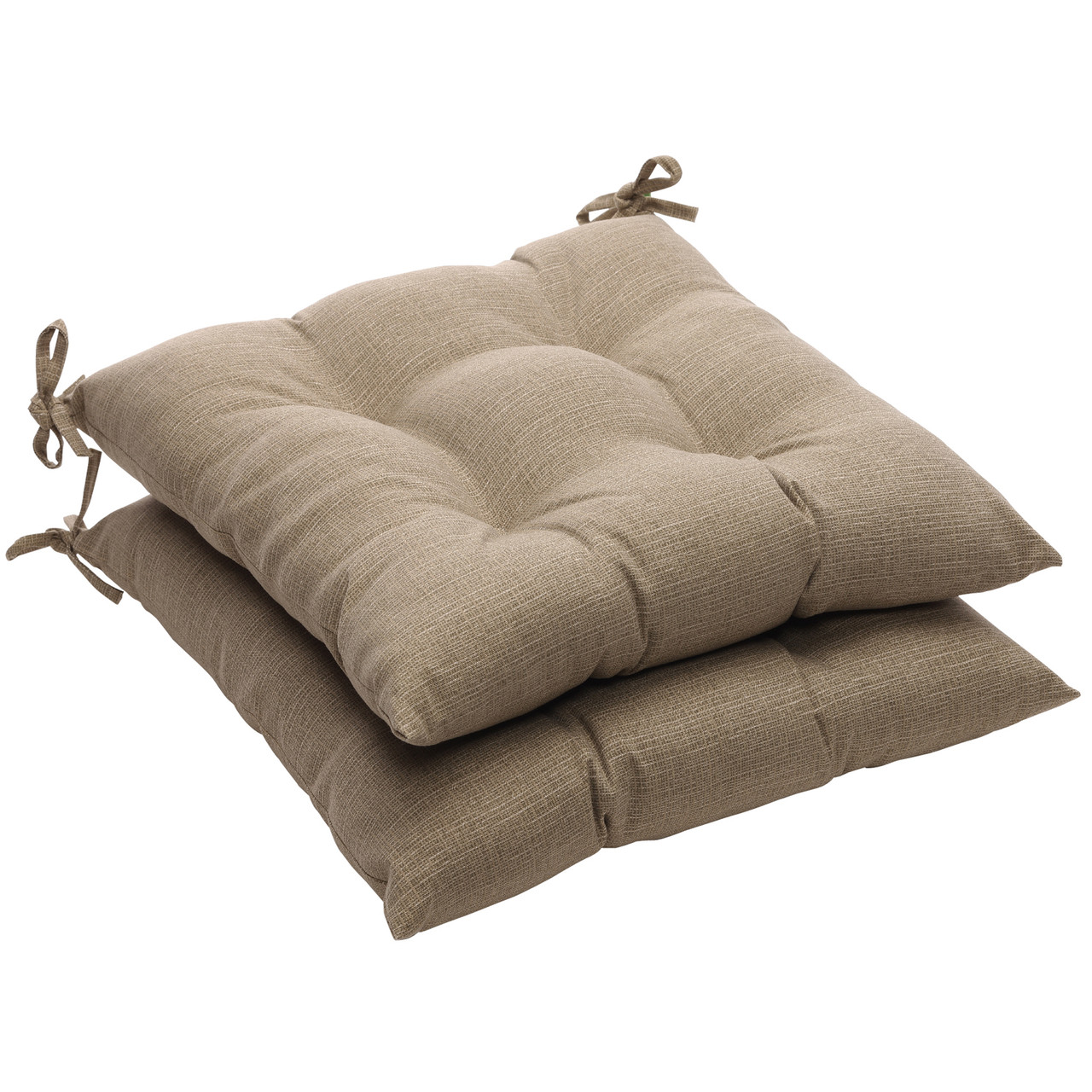 Solid Outdoor Patio Tufted Seat Cushions 19