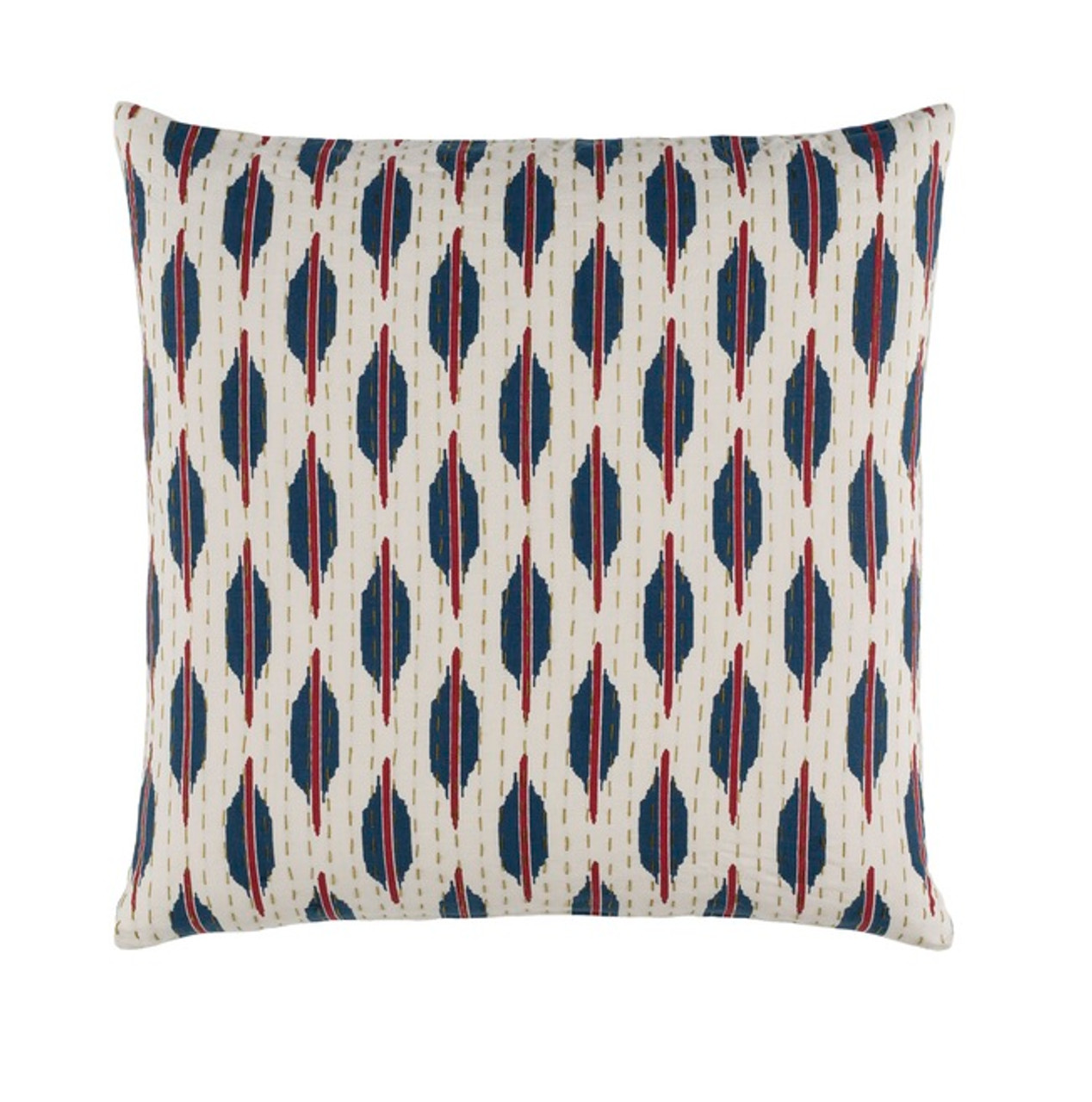 20 Indigo Blue Deep Red Contemporary Woven Decorative Throw