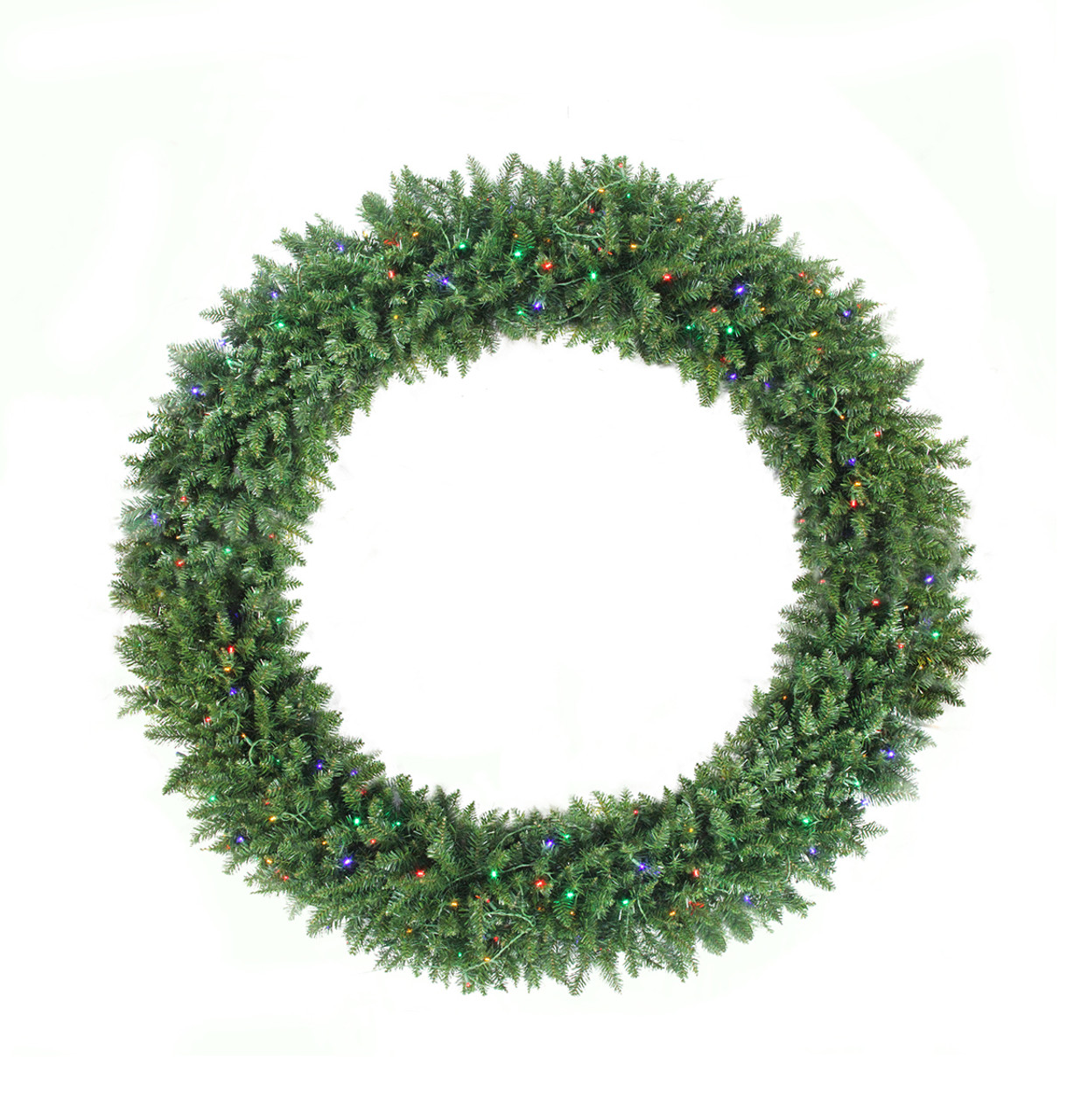 Pre Lit Buffalo Fir Commercial Artificial Christmas Wreath 72