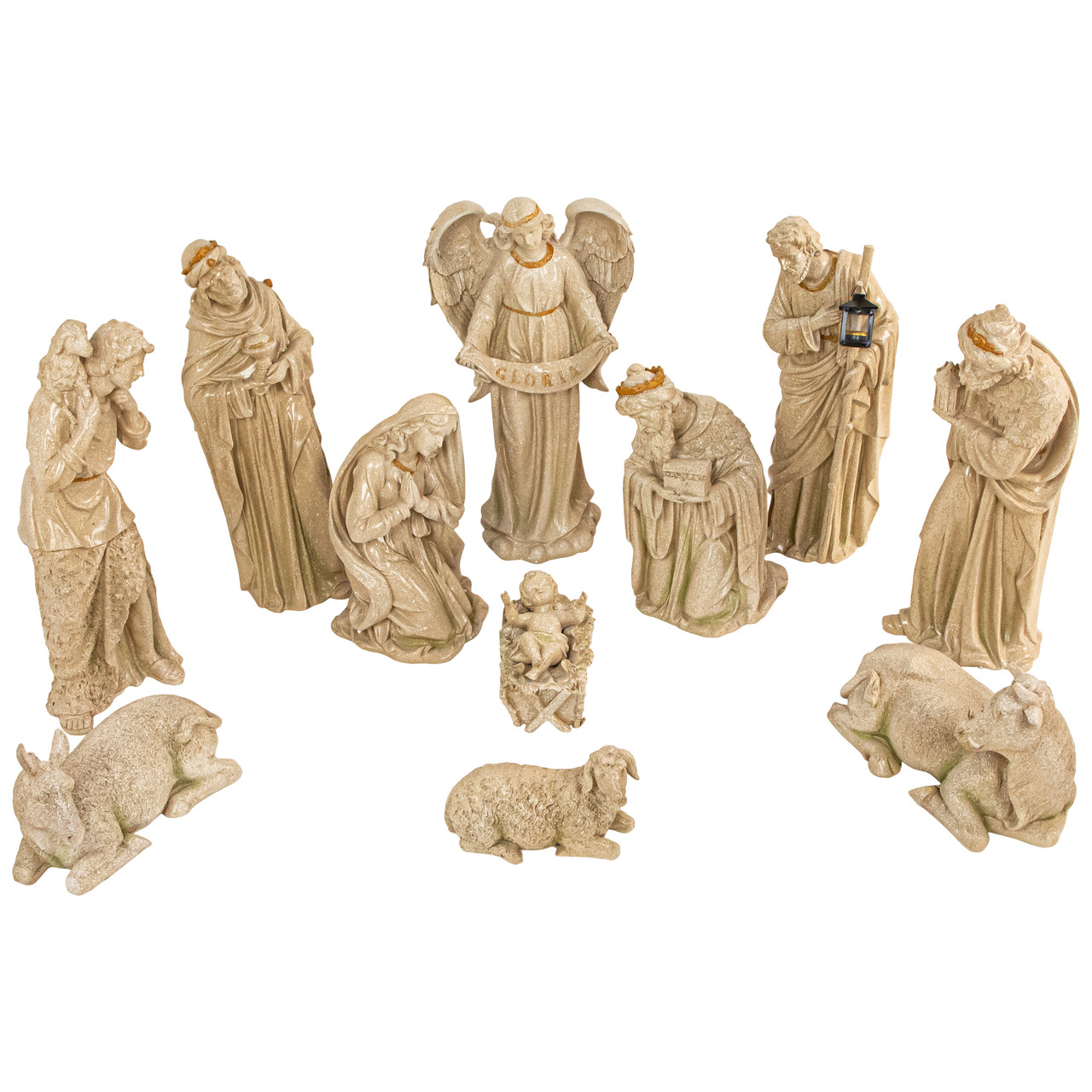 Speckled Traditional Christmas Nativity Set - 22.75