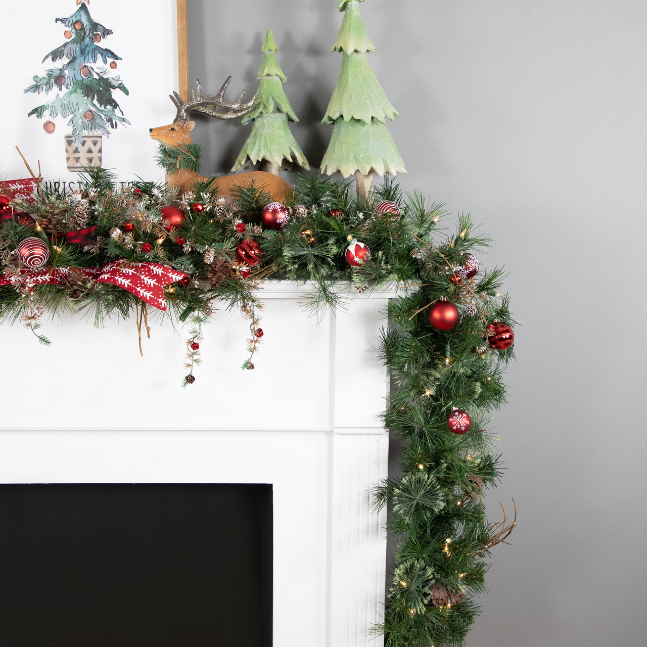 Northlight Mixed Pine Christmas Garland - Thumbnail 2