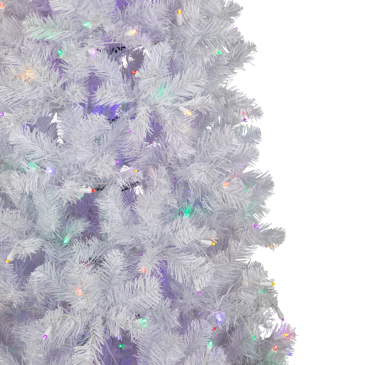 7.5' Pre-Lit Medium Iridescent Pine Artificial Christmas Tree - Multi-Color  LED Lights