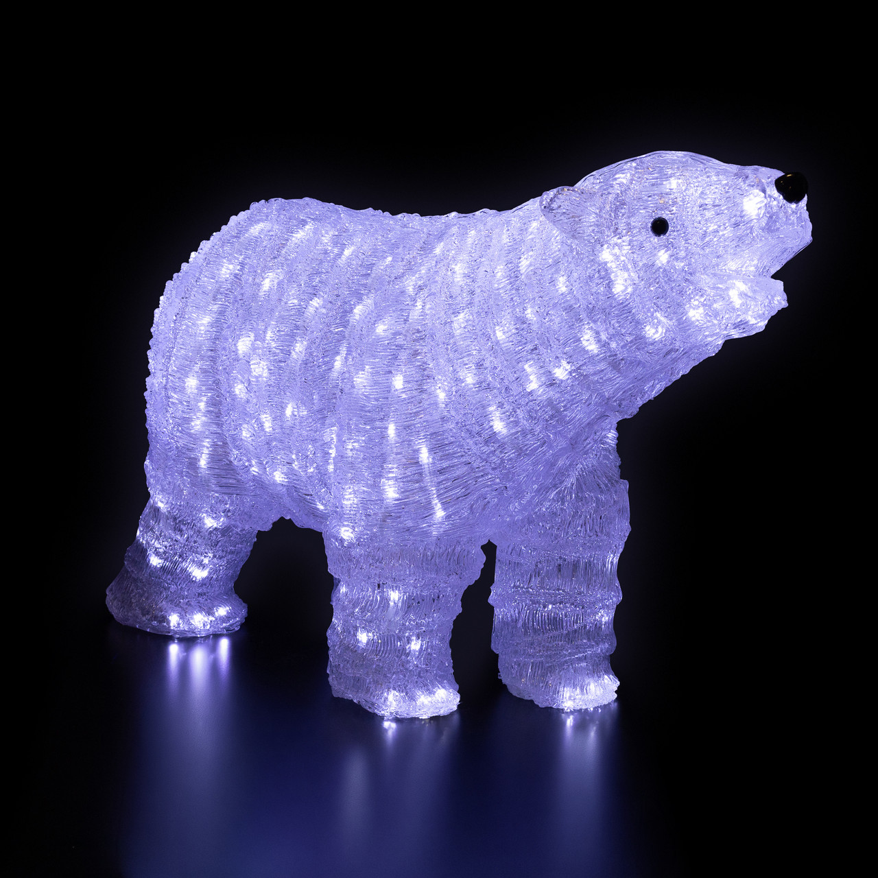 Feeric Lights And Christmas - Statuetta Luminosa Esterna Orso Con PA 50 LED, H40 Cm