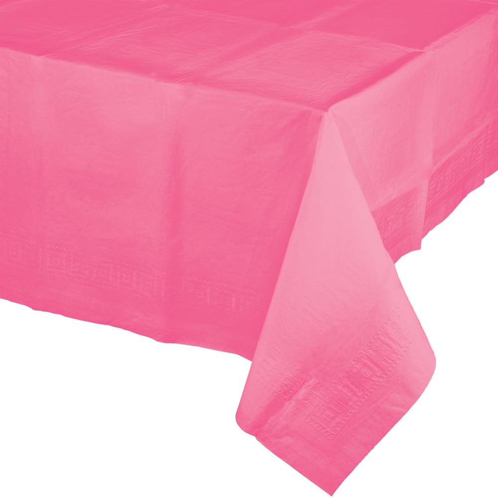 Pack of 6 Candy Pink Disposable Banquet Party Table Covers 9' Christmas Central