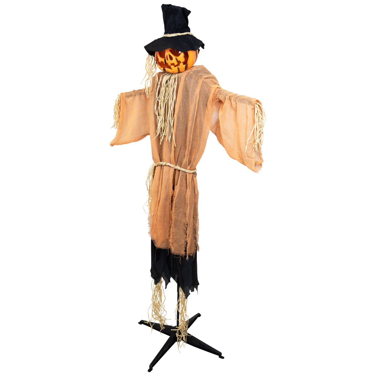 Northlight Jack-O'-Lantern Scarecrow Halloween Decoration - Thumbnail 2