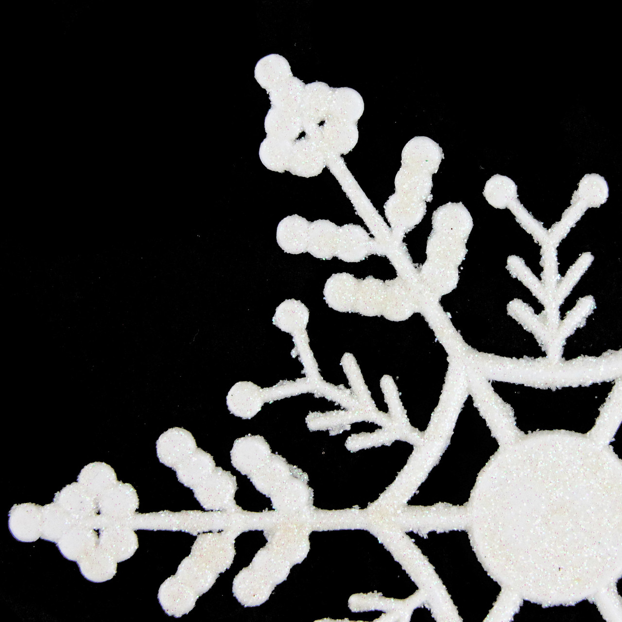 Artminds Glitter White Snowflakes Buttons and Embellishments Set of 12