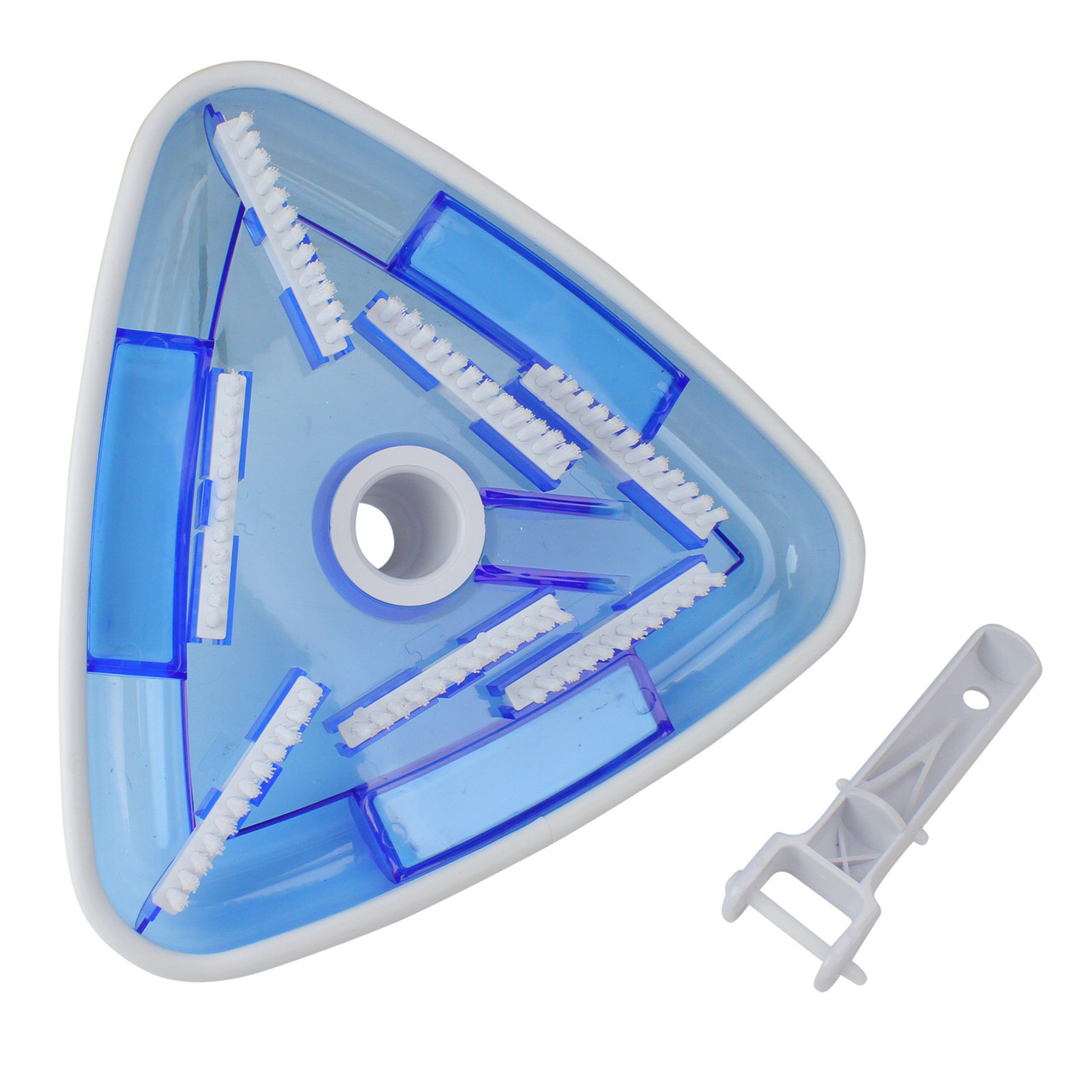 HydroTools Clear Weighted Triangle Pool Vacuum Head – Swimline, Above/In-Ground