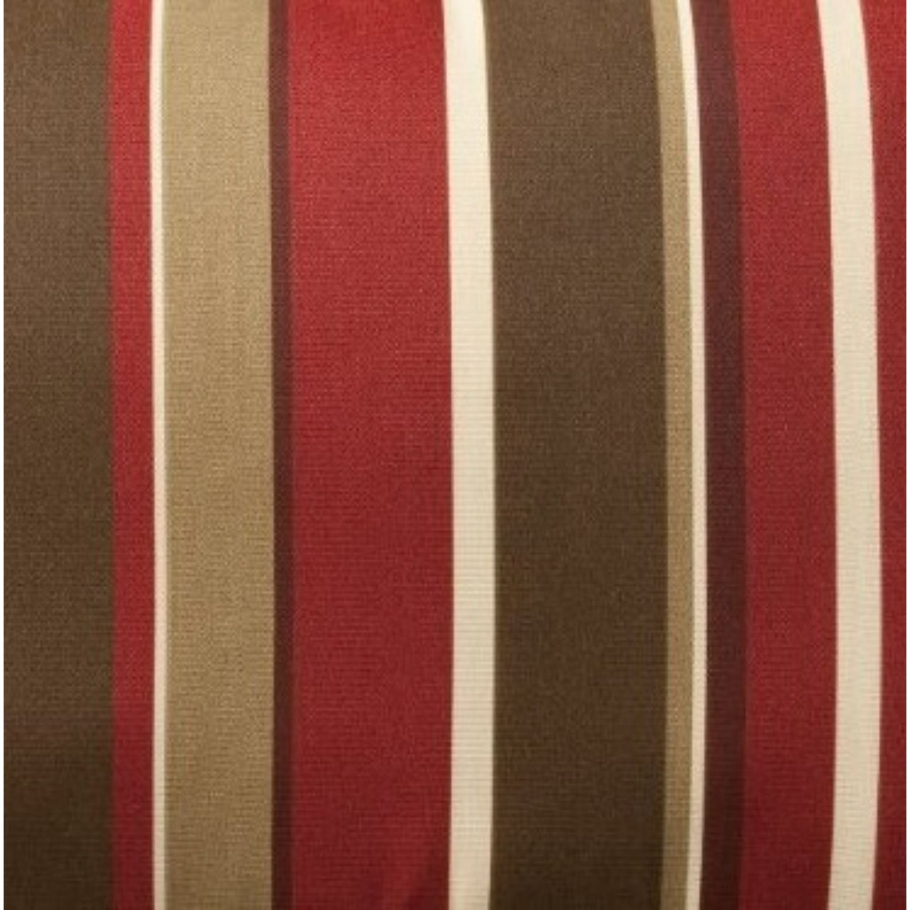 36.5 Red & Brown Tropical Striped Reversible Outdoor Patio Furniture Mid Back  Chair Cushions