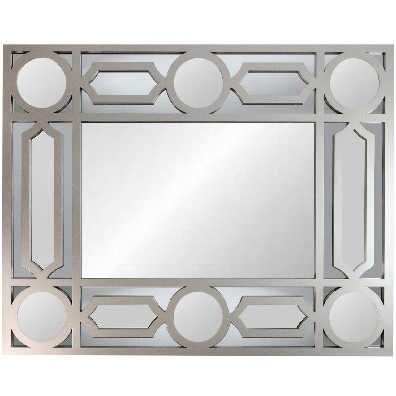 Uttermost Traveler Geometric Square Mirror