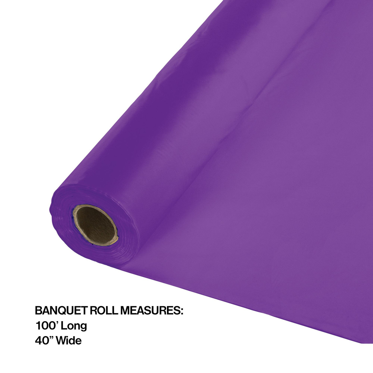100 Amethyst Purple Disposable Plastic Banquet Party Table Cloth