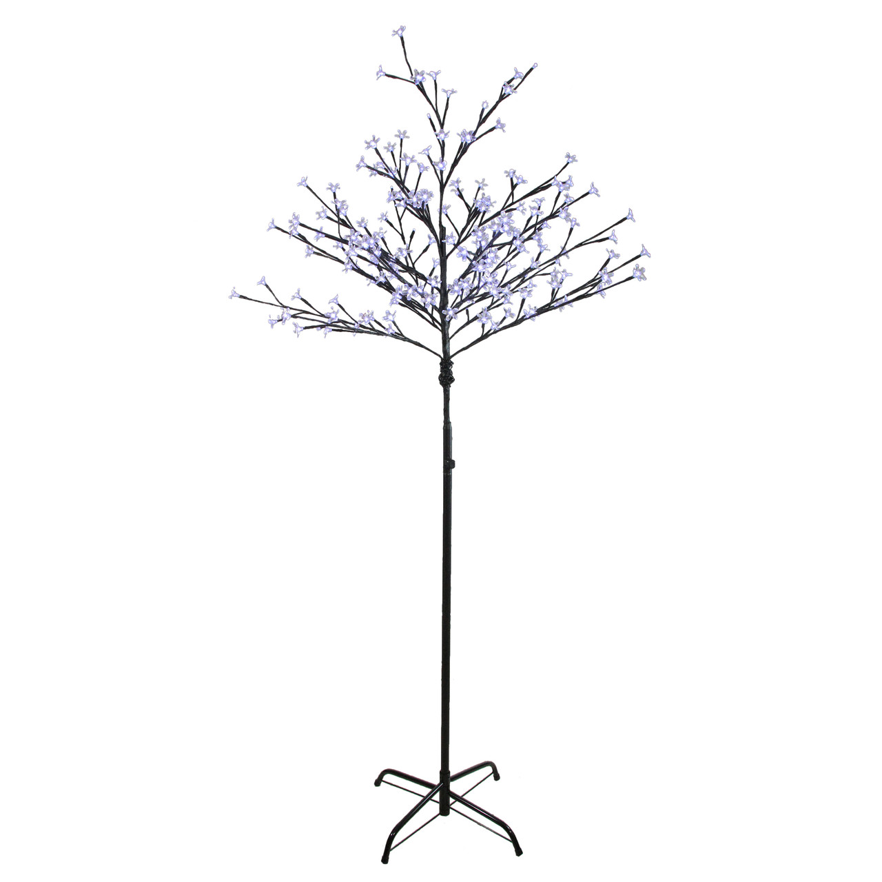6' Pre-Lit Slim LED Lighted Cherry Blossom Artificial Tree - Pure