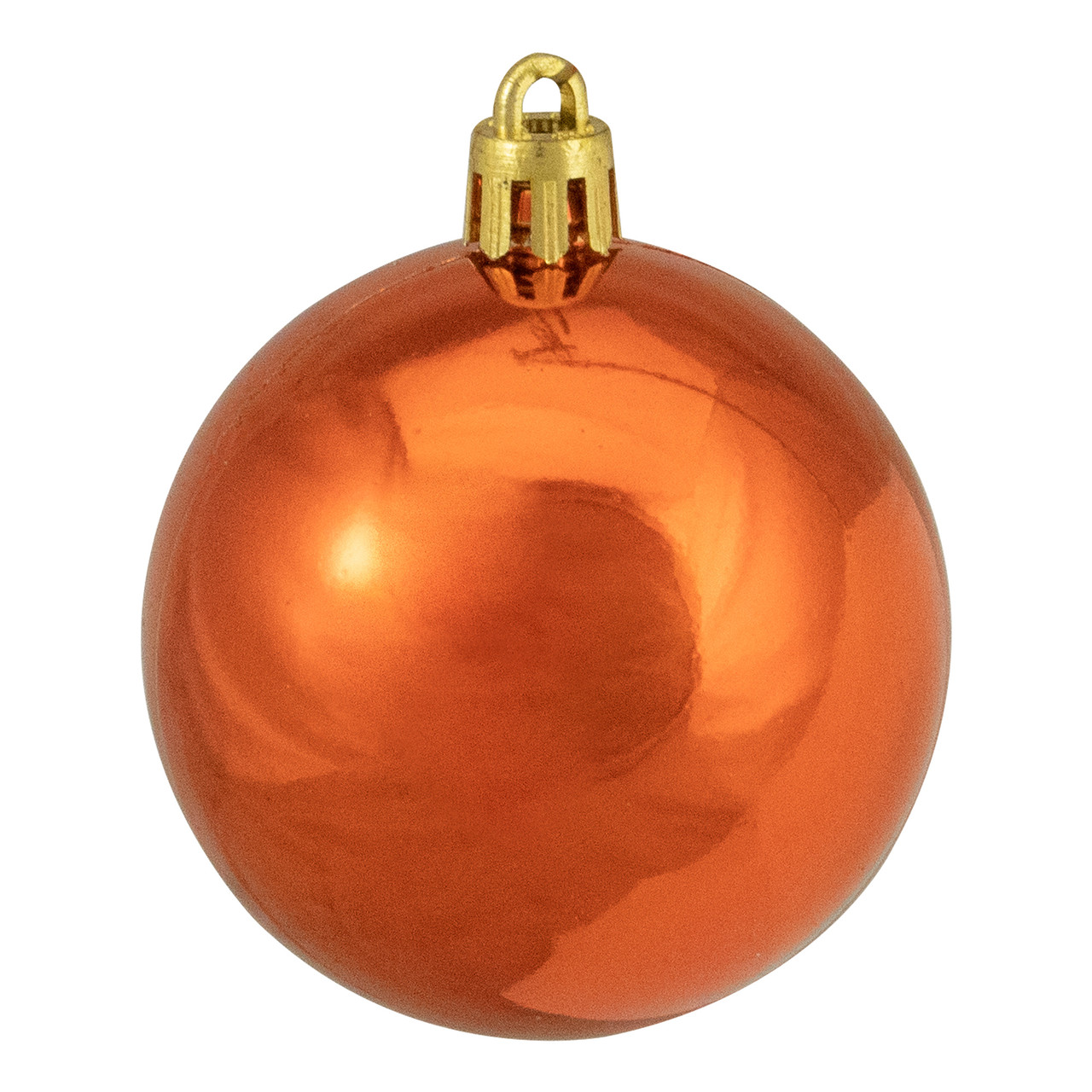 24ct Burnt Orange Shatterproof 4-Finish Christmas Ball Ornaments 2.5 ...