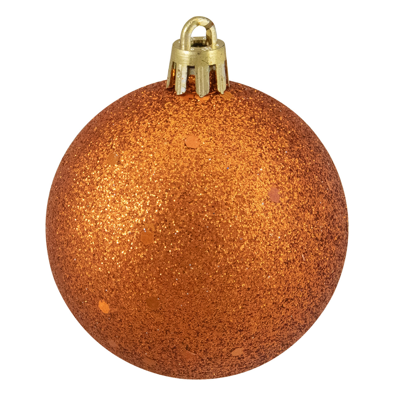 24ct Burnt Orange Shatterproof 4Finish Christmas Ball Ornaments 2.5