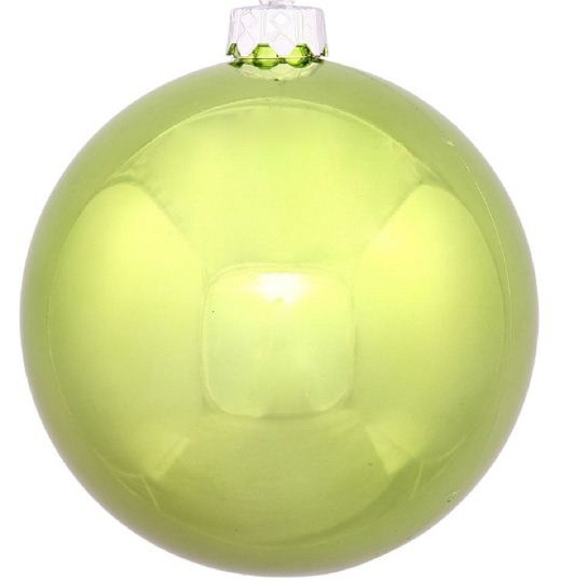 Shiny Lime Green Shatterproof Christmas Ball Ornament 2.75