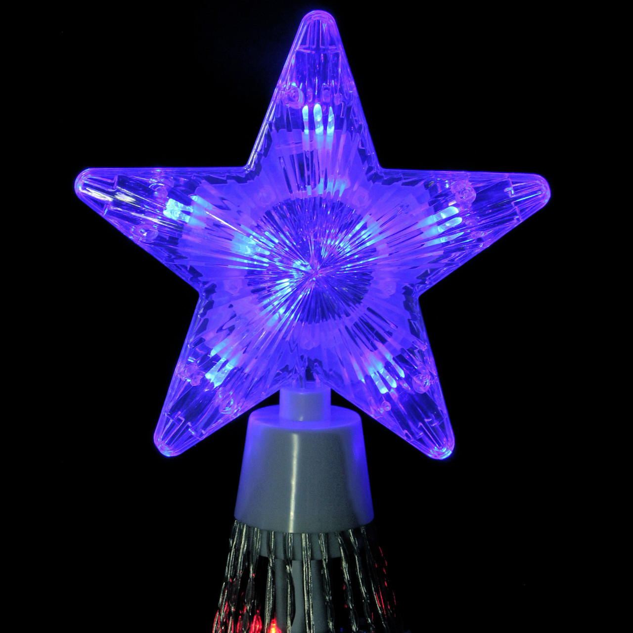 MultiColor LED Light Show Cone Christmas Tree Lighted 4' Yard Art