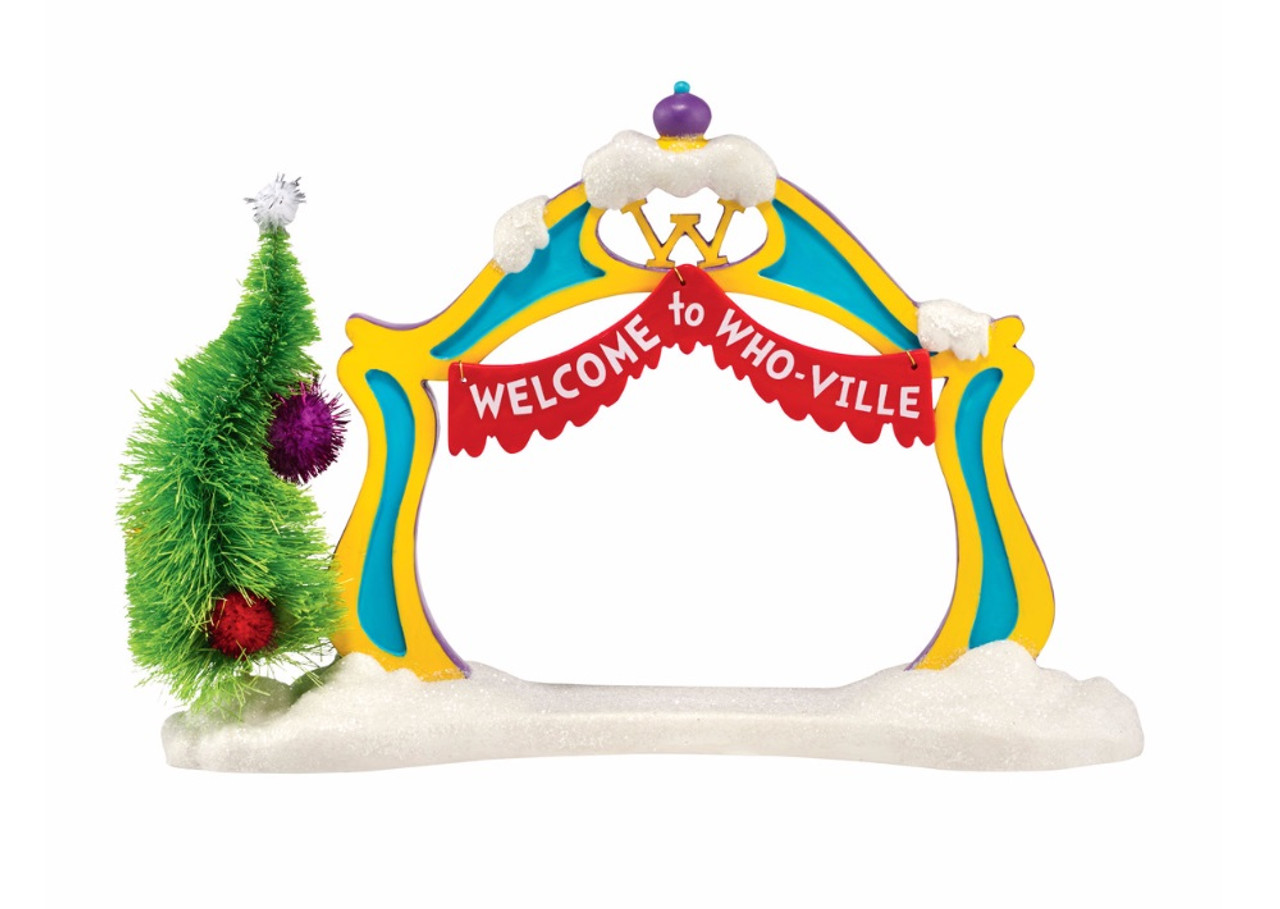 Department 56 Dr. Seuss The Grinch Who-Ville Welcome Arch