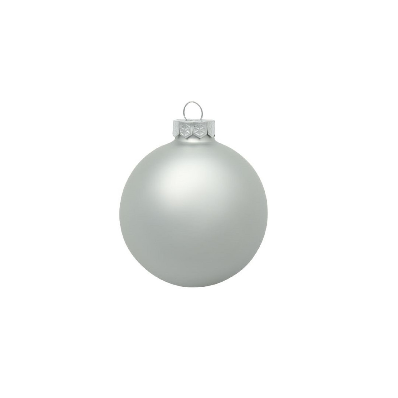 silver glass christmas balls