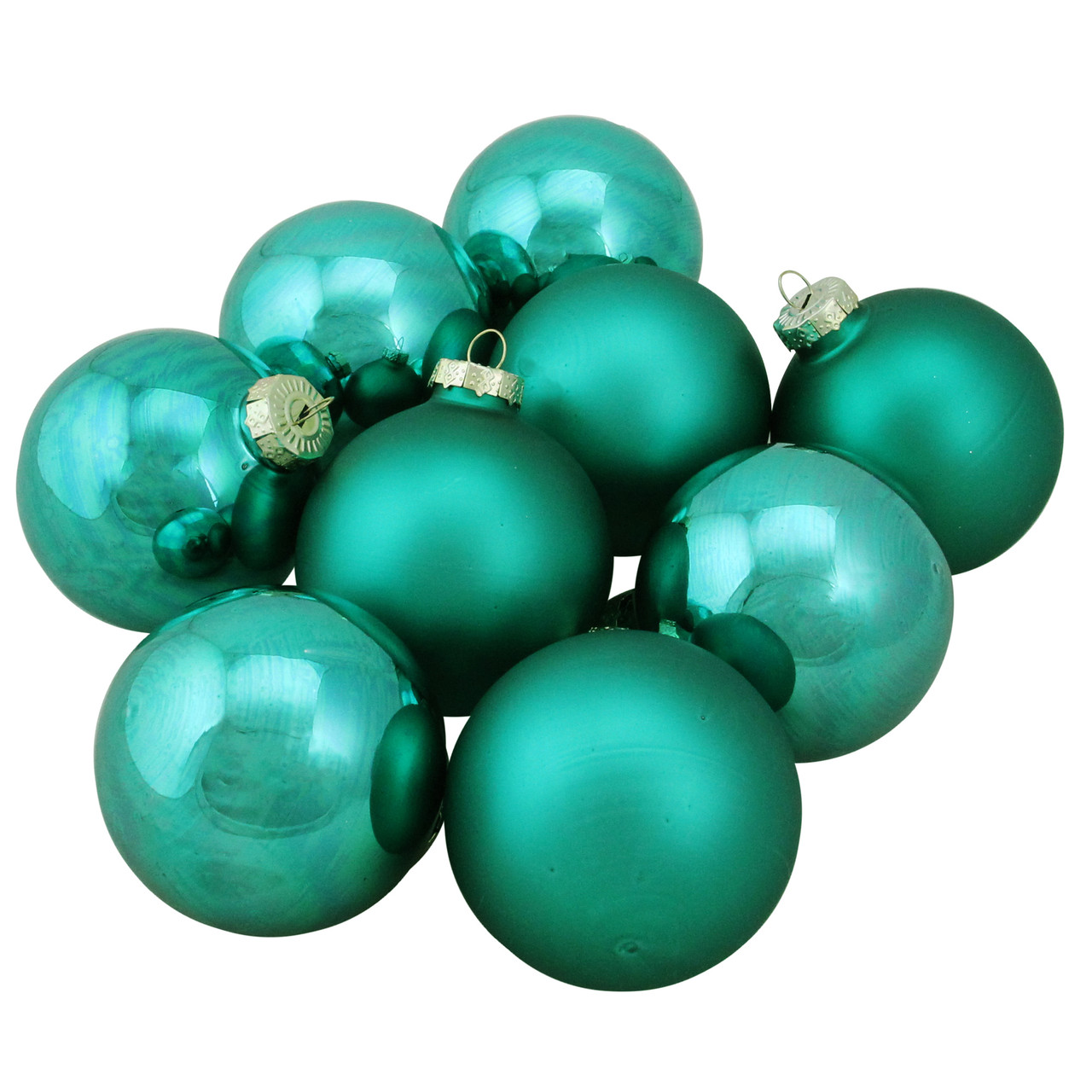 teal ball ornaments