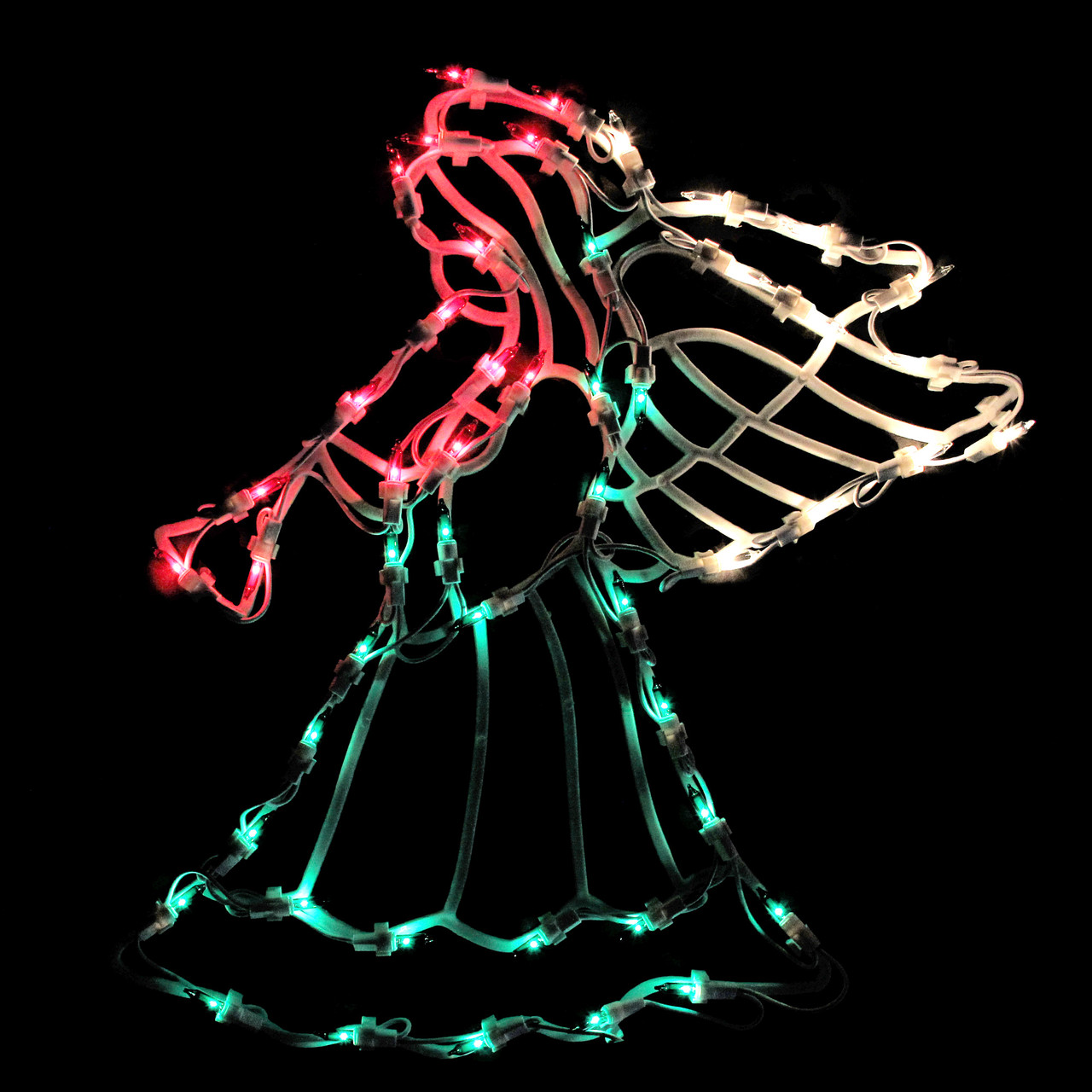 Northlight Seasonal Lighted Holographic Christmas Tree Window Silhouette