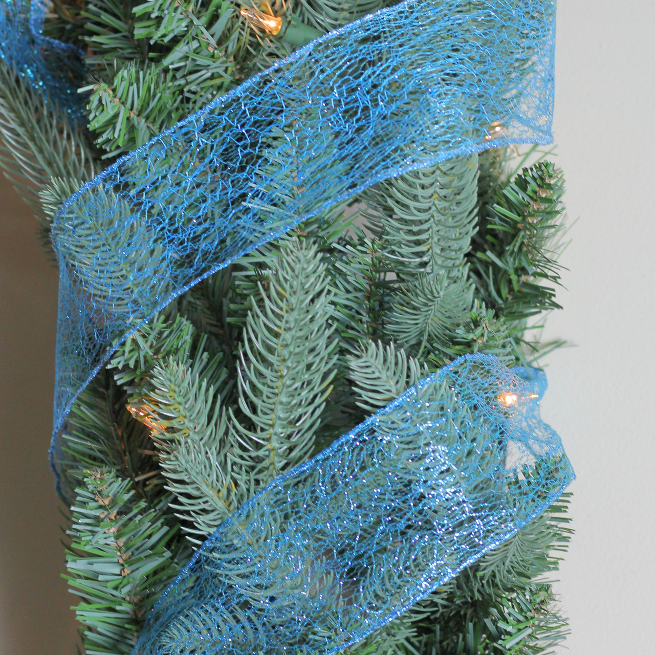 Dusty Blue Christmas Ribbon Wired 2.5 x 10 Yard Antique Blue Wired Ribbon  Fr