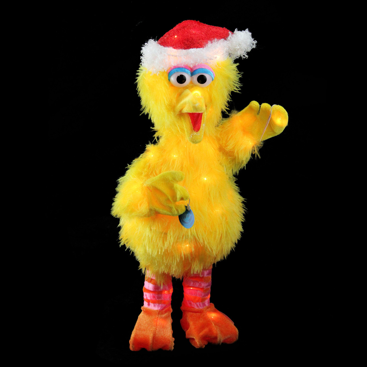 18 Yellow Orange Prelit Sesame Street Big Bird 3d Christmas
