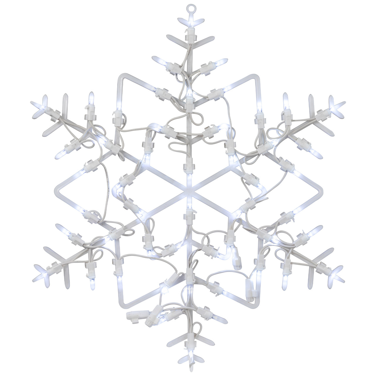 18" LED Lighted Snowflake Christmas Window Silhouette Decoration