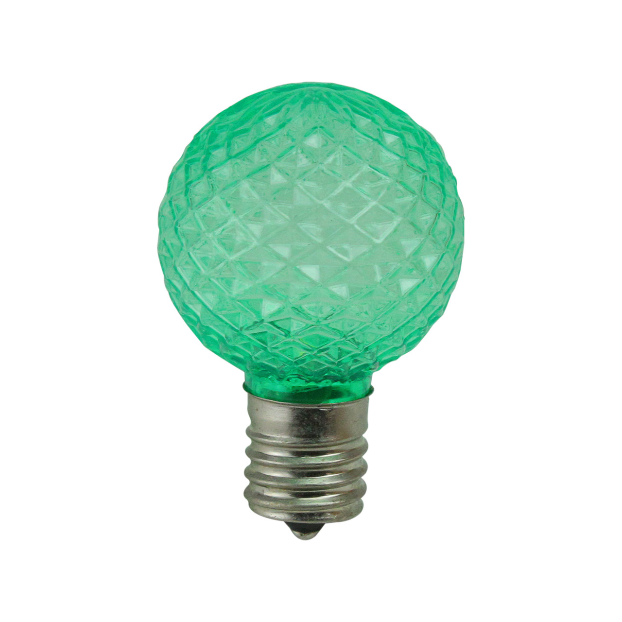 Green Vickerman G40 Faceted LED Bulb 
