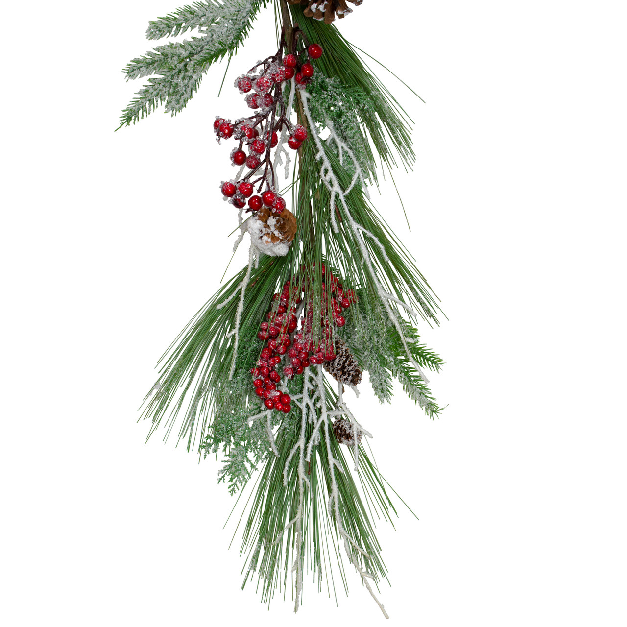 Auldhome Design- Frosted Red Berry Picks, Christmas Decor Greenery Accents  3pk in 2023