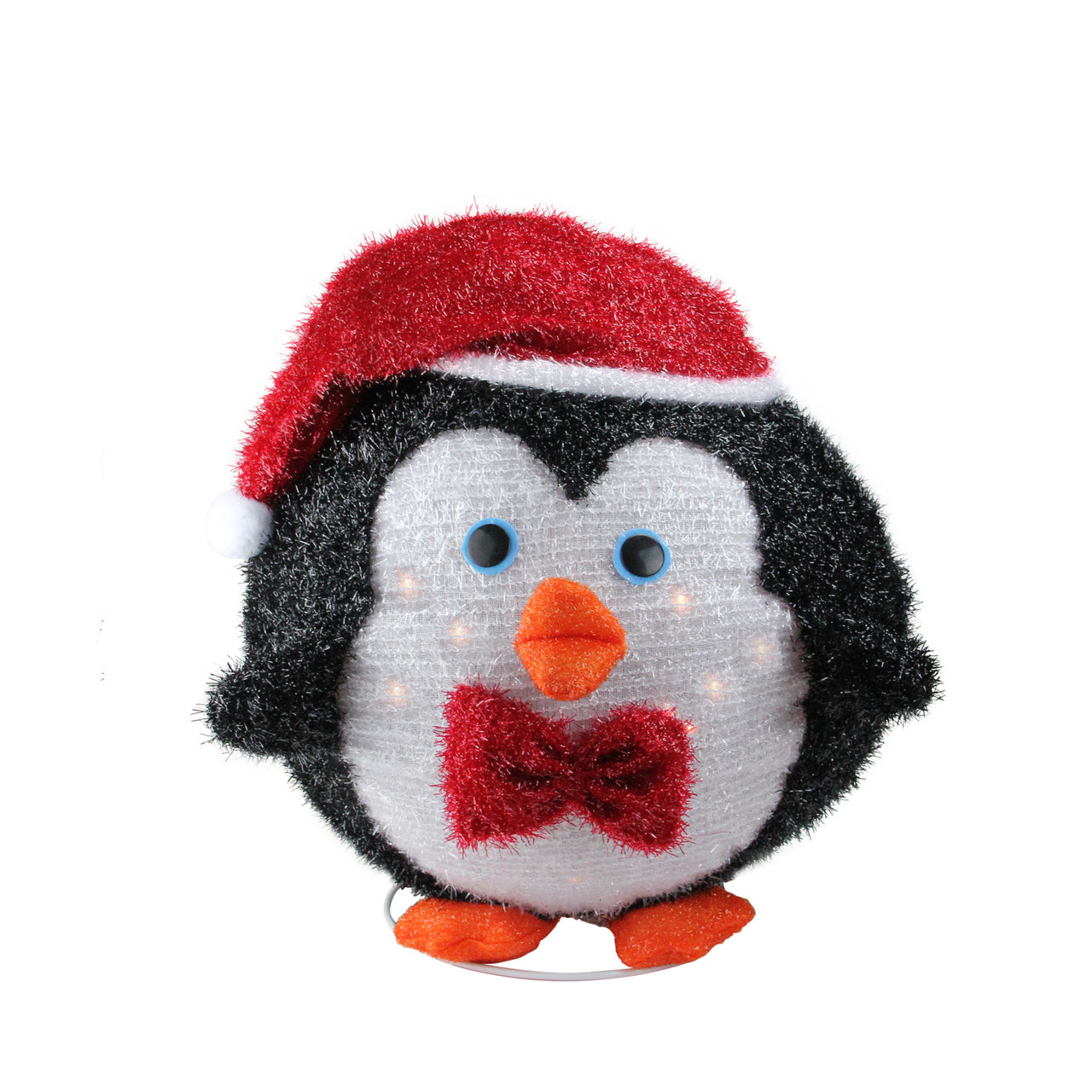 20 Black White Lighted Collapsible Christmas Penguin Outdoor