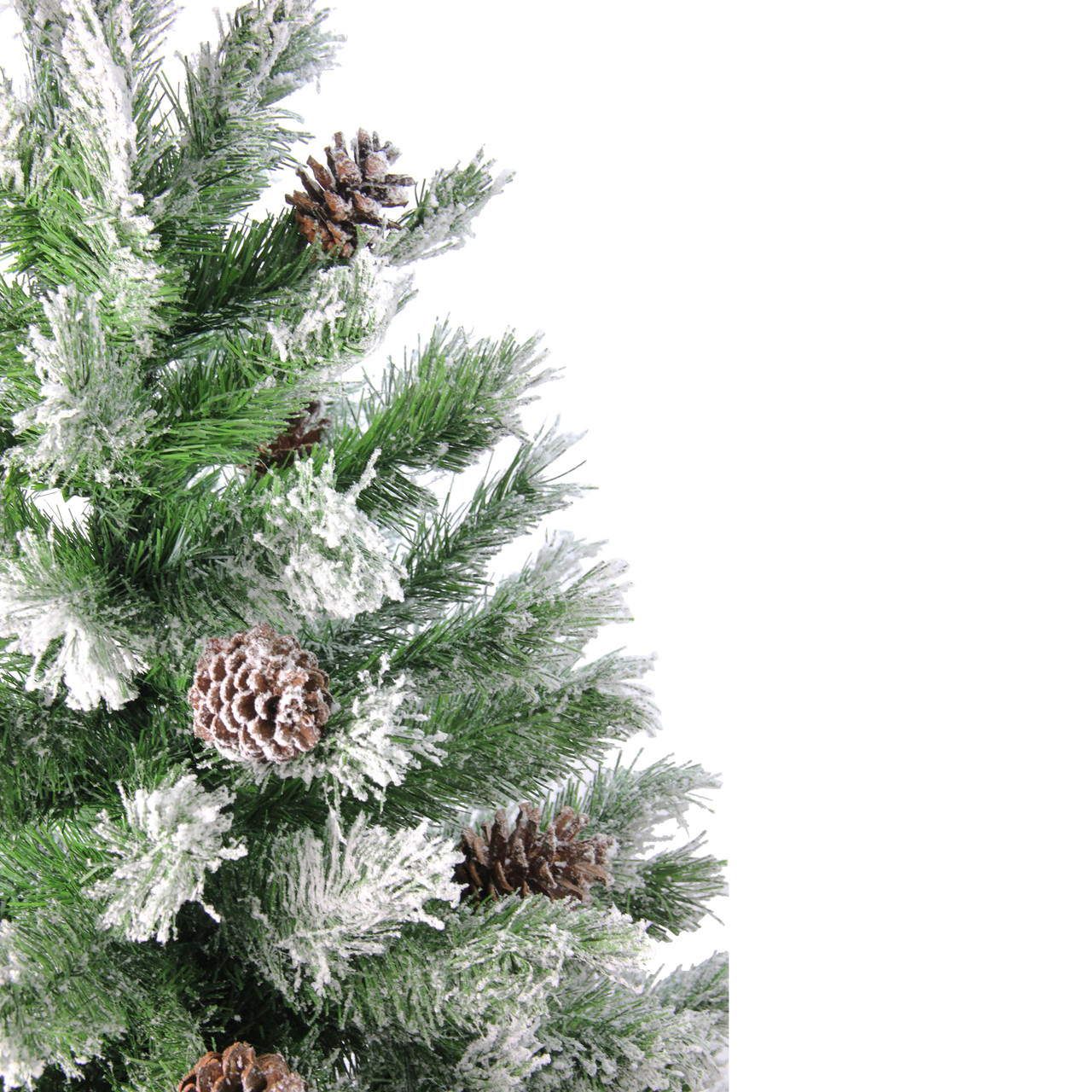 4' Flocked Angel Pine Artificial Christmas Tree - Unlit | Christmas Central