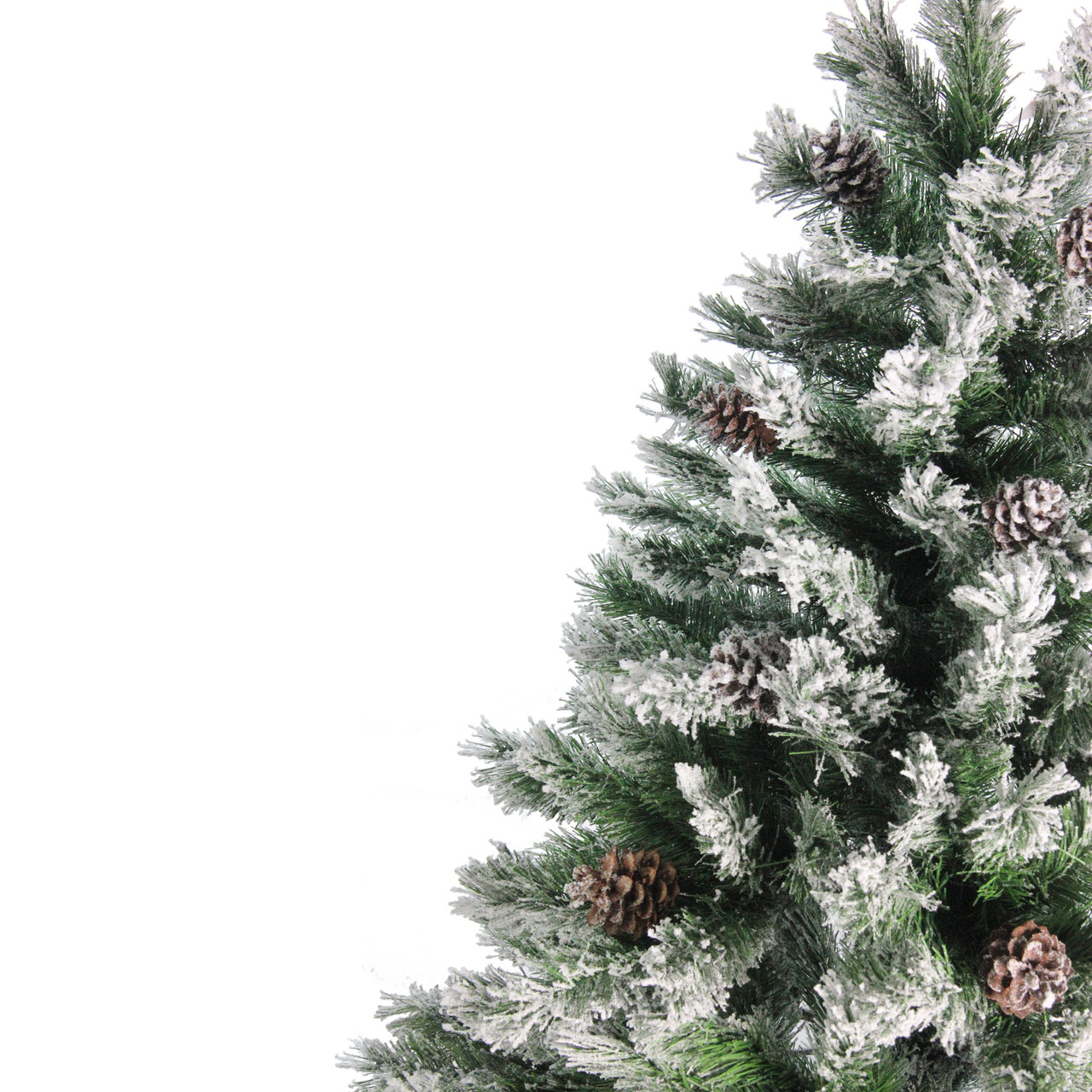 7 Flocked Angel Pine Artificial Christmas Tree Unlit