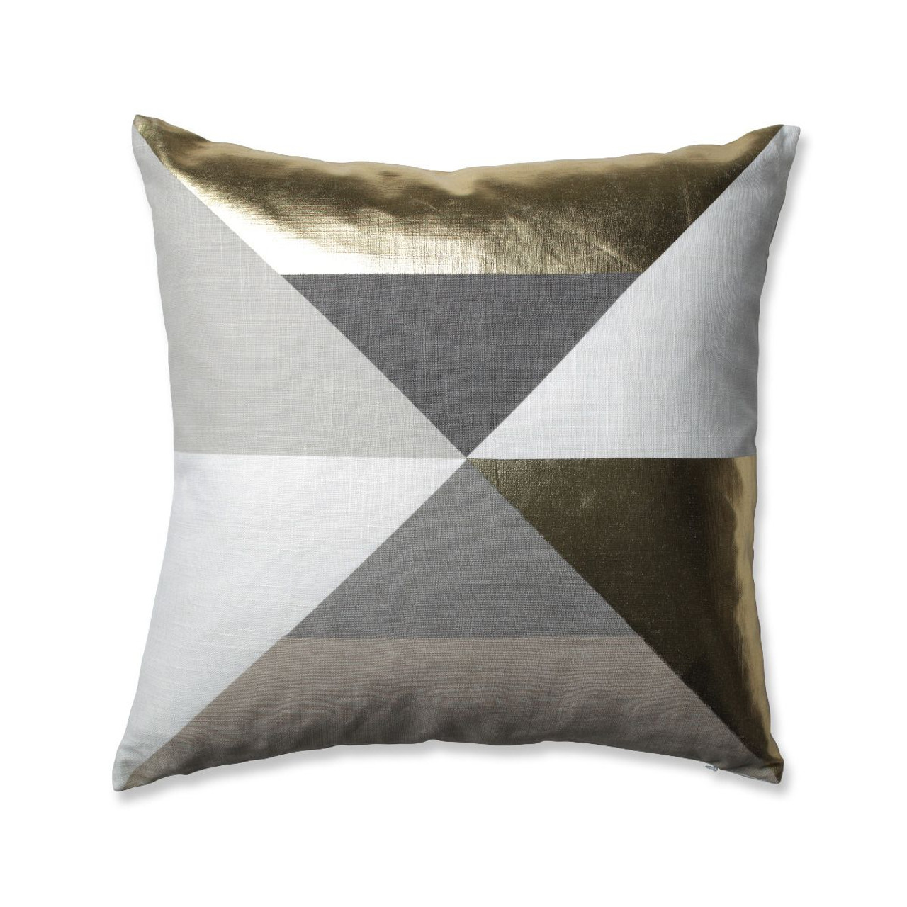 Designer Gray + Silver Decorative Throw Pillows