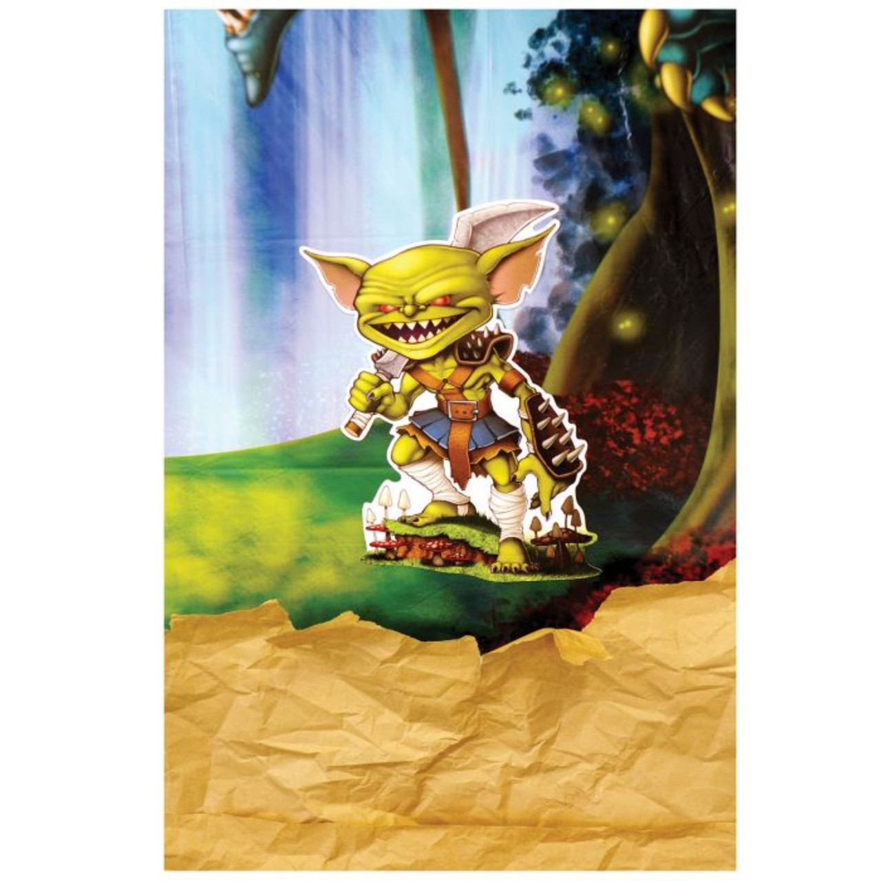 Club Pack of 72 Green & Brown Magical Goblin Cut Outs 14