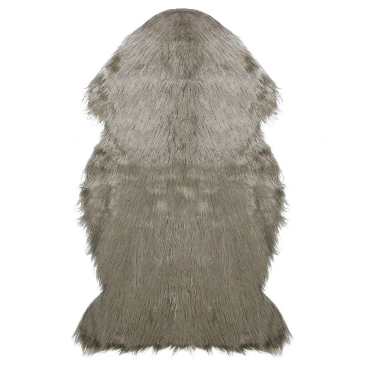 2 X 3 Furry Chic Latte Brown Faux Fur Plush Pile Area Throw Rug Christmas Central