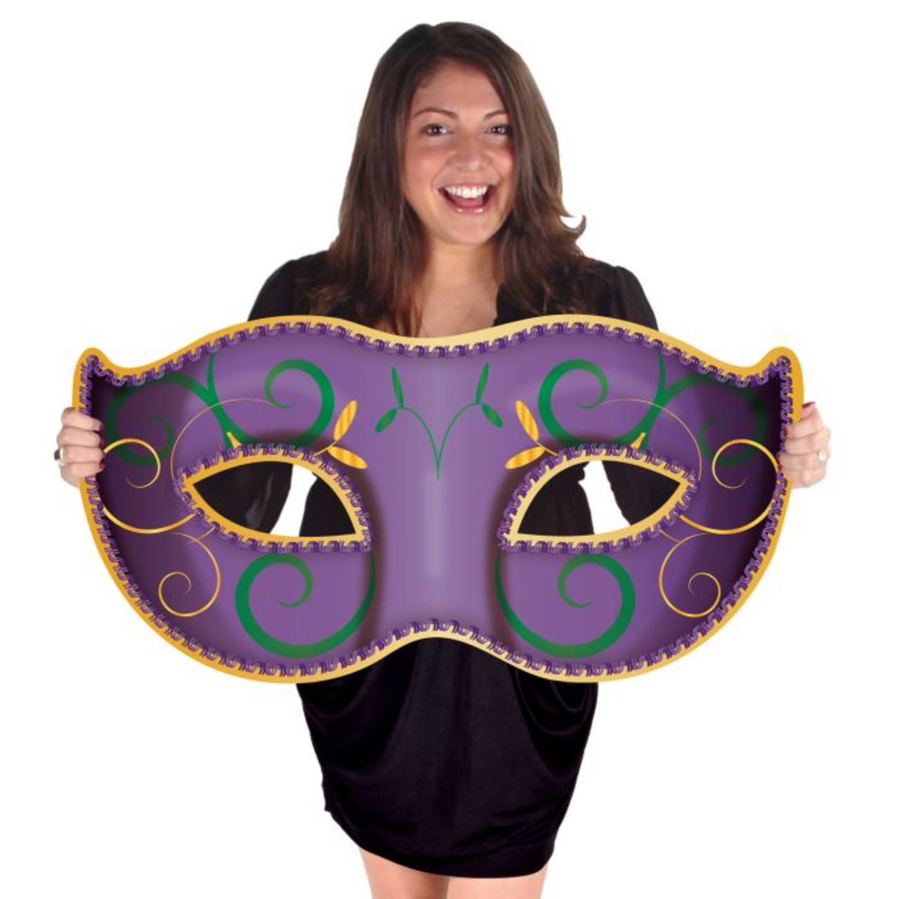 Double Sided Jumbo Mardi Gras Photo Party Cutouts - 37